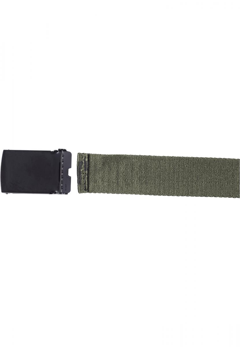 Jaquard Logo Belt blk/darkolive/blk 120cm - variant image 8