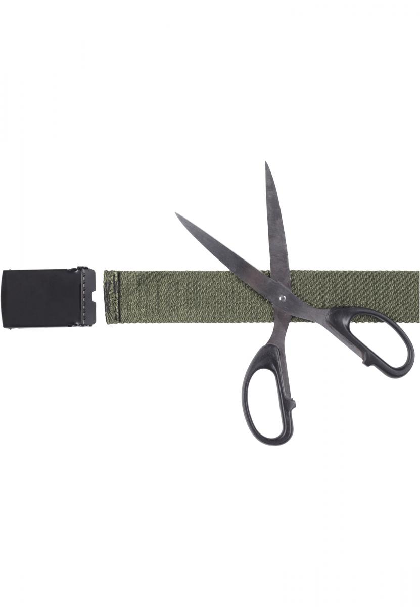 Jaquard Logo Belt blk/darkolive/blk 120cm - variant image 9