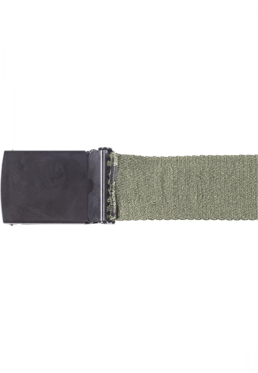 Jaquard Logo Belt blk/darkolive/blk 120cm - variant image 10
