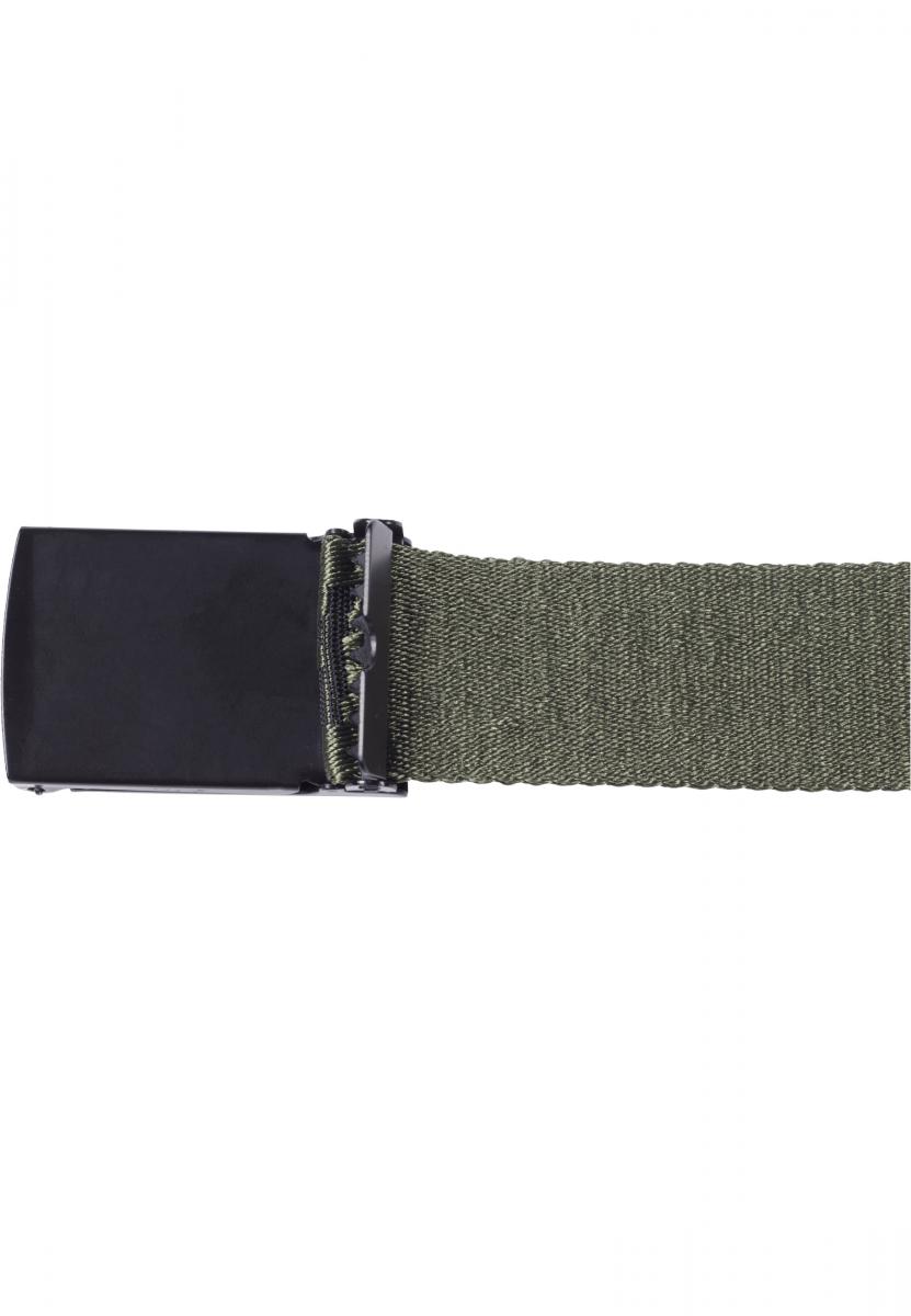 Jaquard Logo Belt blk/darkolive/blk 120cm - variant image 5