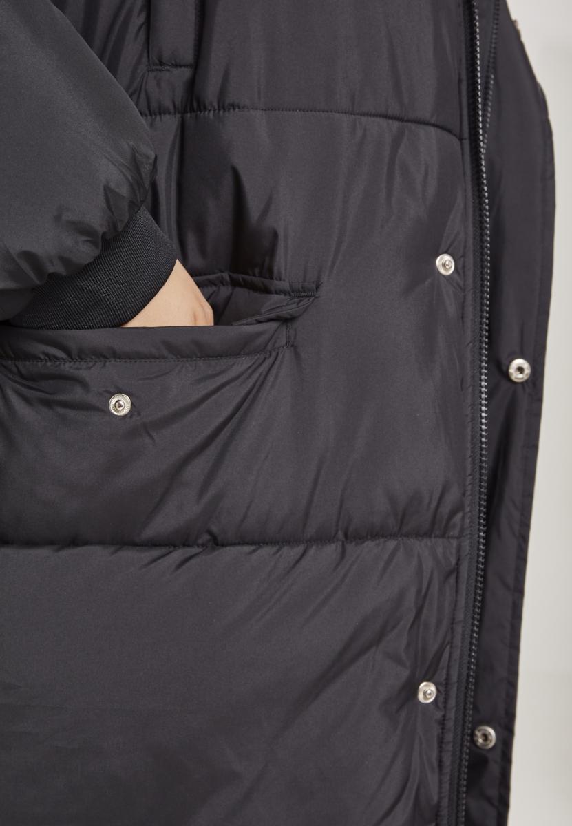 Ladies Oversize Faux Fur Puffer Coat blk/blk 3XL - variant image 4