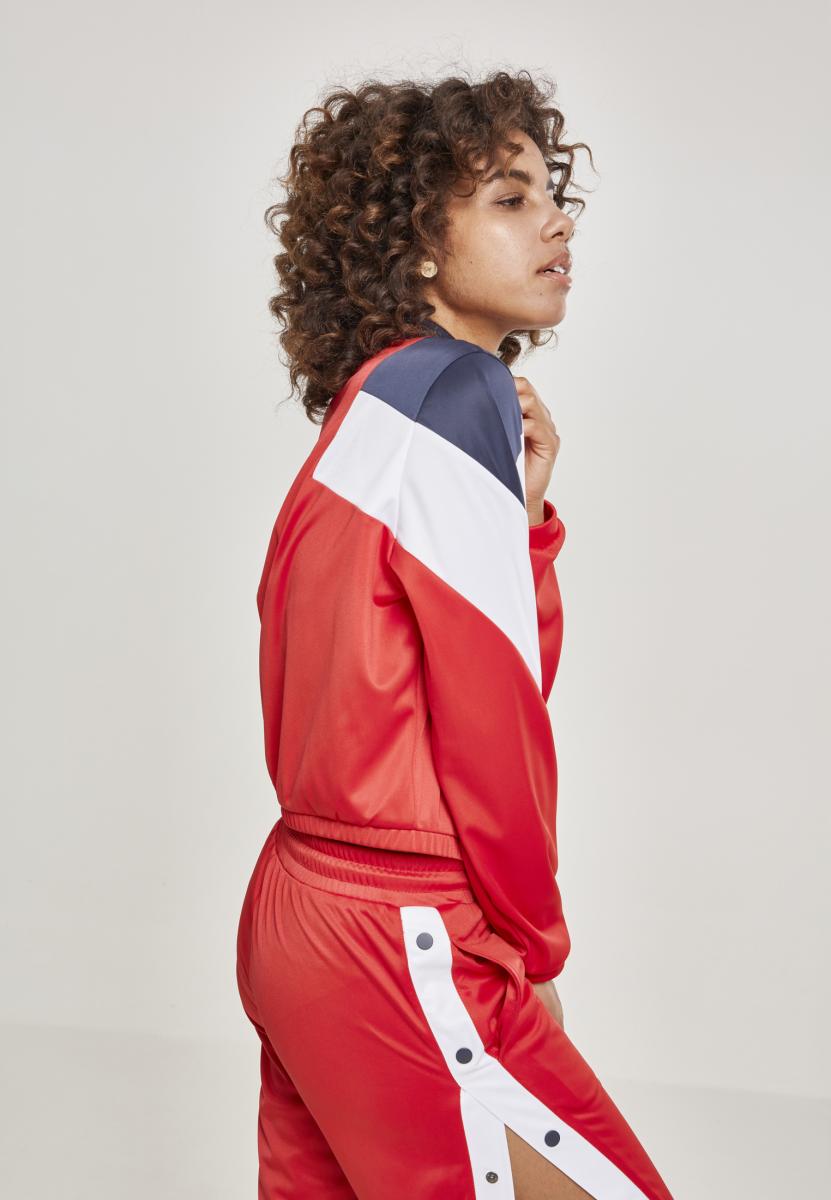 Ladies 3-Tone Track Jacket firered/navy/white L - variant image 3