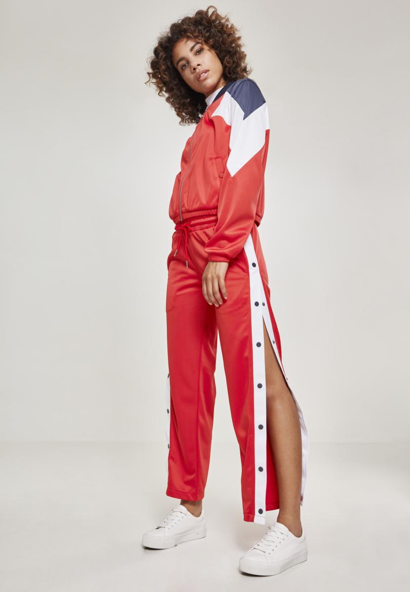 Ladies 3-Tone Track Jacket firered/navy/white L - alternate variant 1