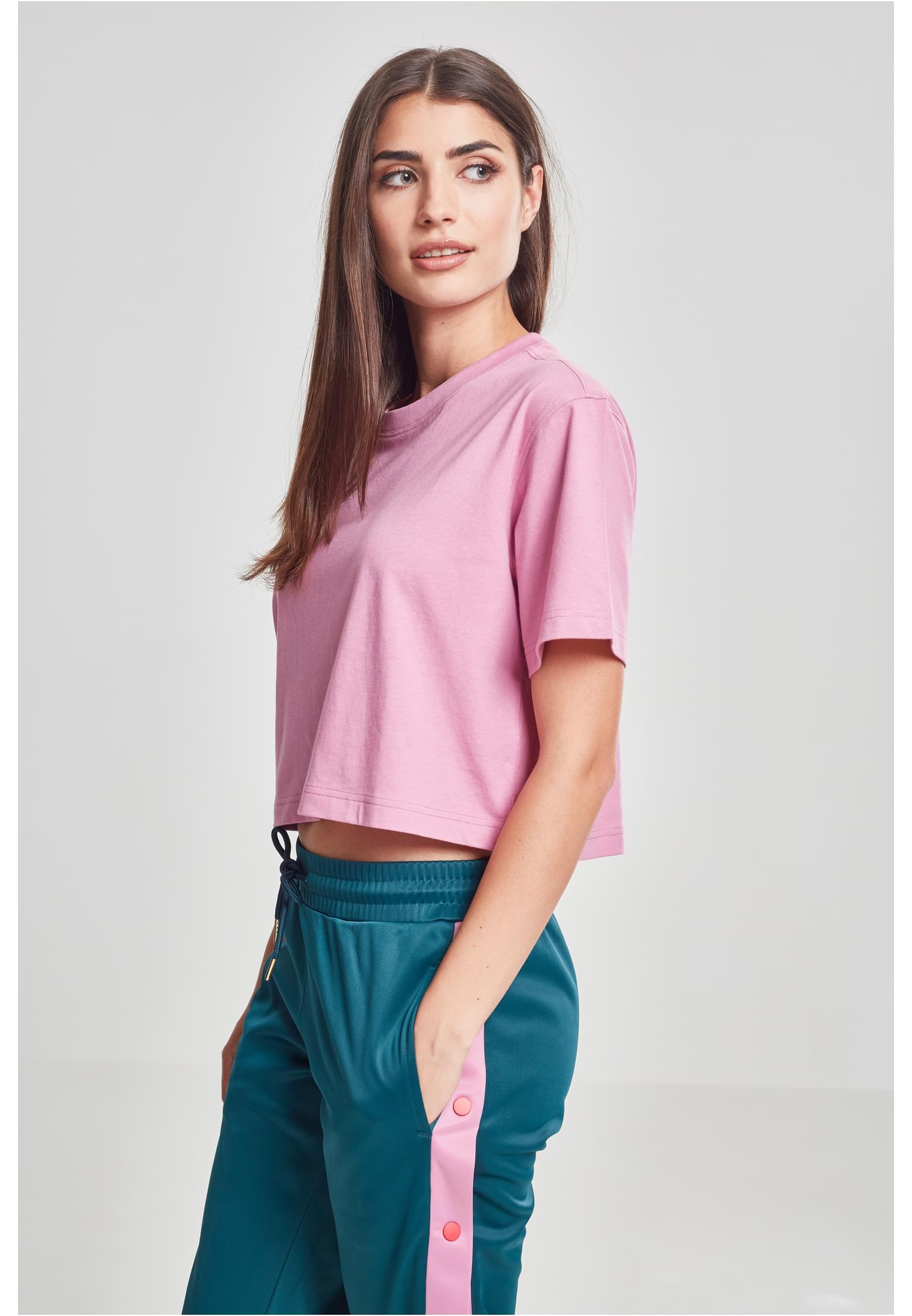 Ladies Short Oversized Tee coolpink L - variant image 1