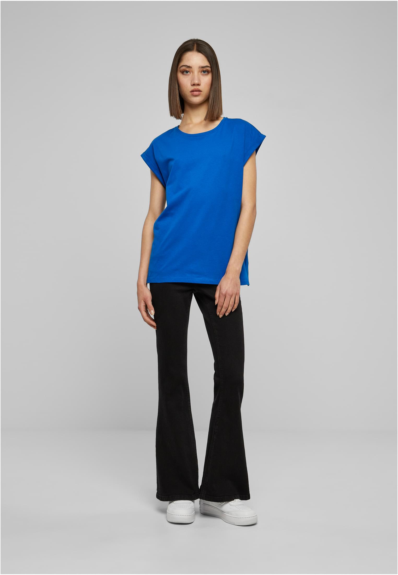 Frauen Verlängerter Schulter T-Shirt hellblau 3XL
 - variant image 4