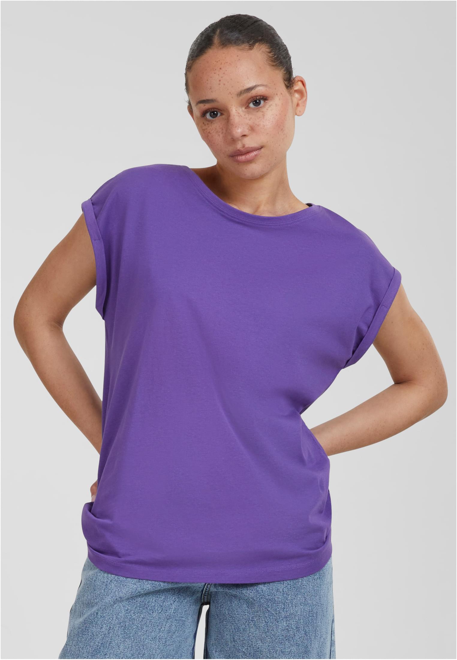 Ladies Extended Shoulder Tee ultraviolet 3XL - alternate variant 19