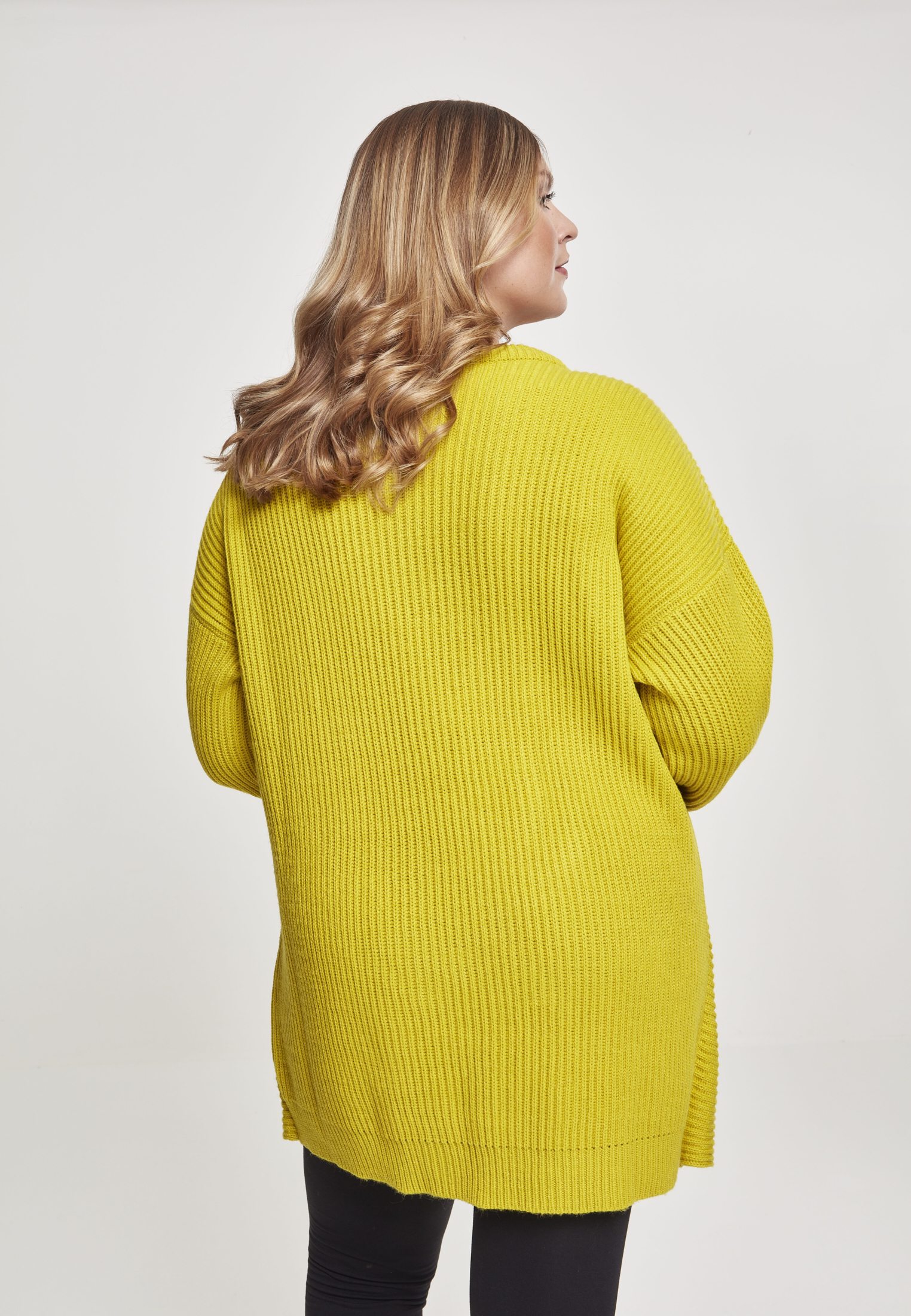 Ladies Wrapped Sweater lemonmustard 3XL - variant image 2