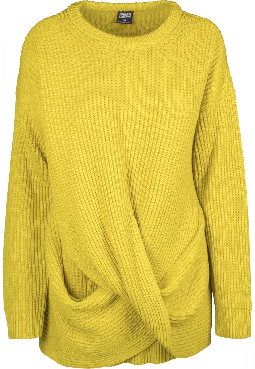 Ladies Wrapped Sweater lemonmustard 3XL - variant image 8