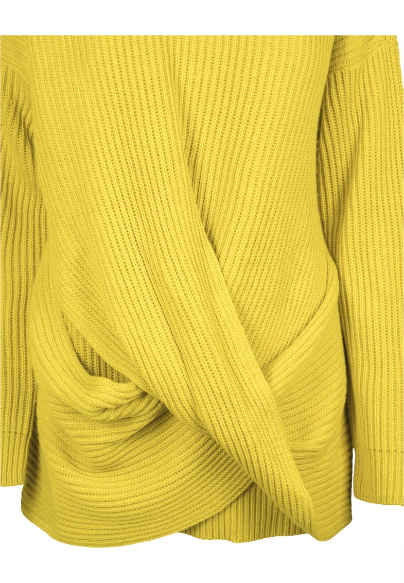 Ladies Wrapped Sweater lemonmustard 3XL - variant image 10