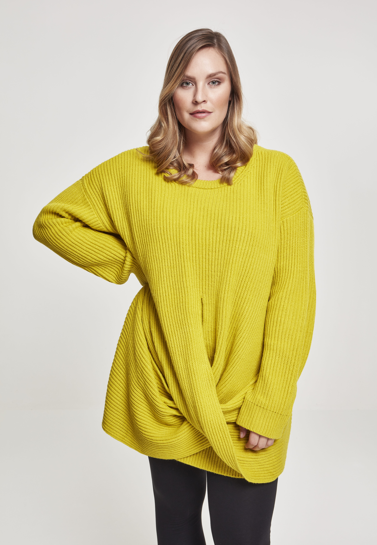 Ladies Wrapped Sweater lemonmustard 3XL - alternate variant 2