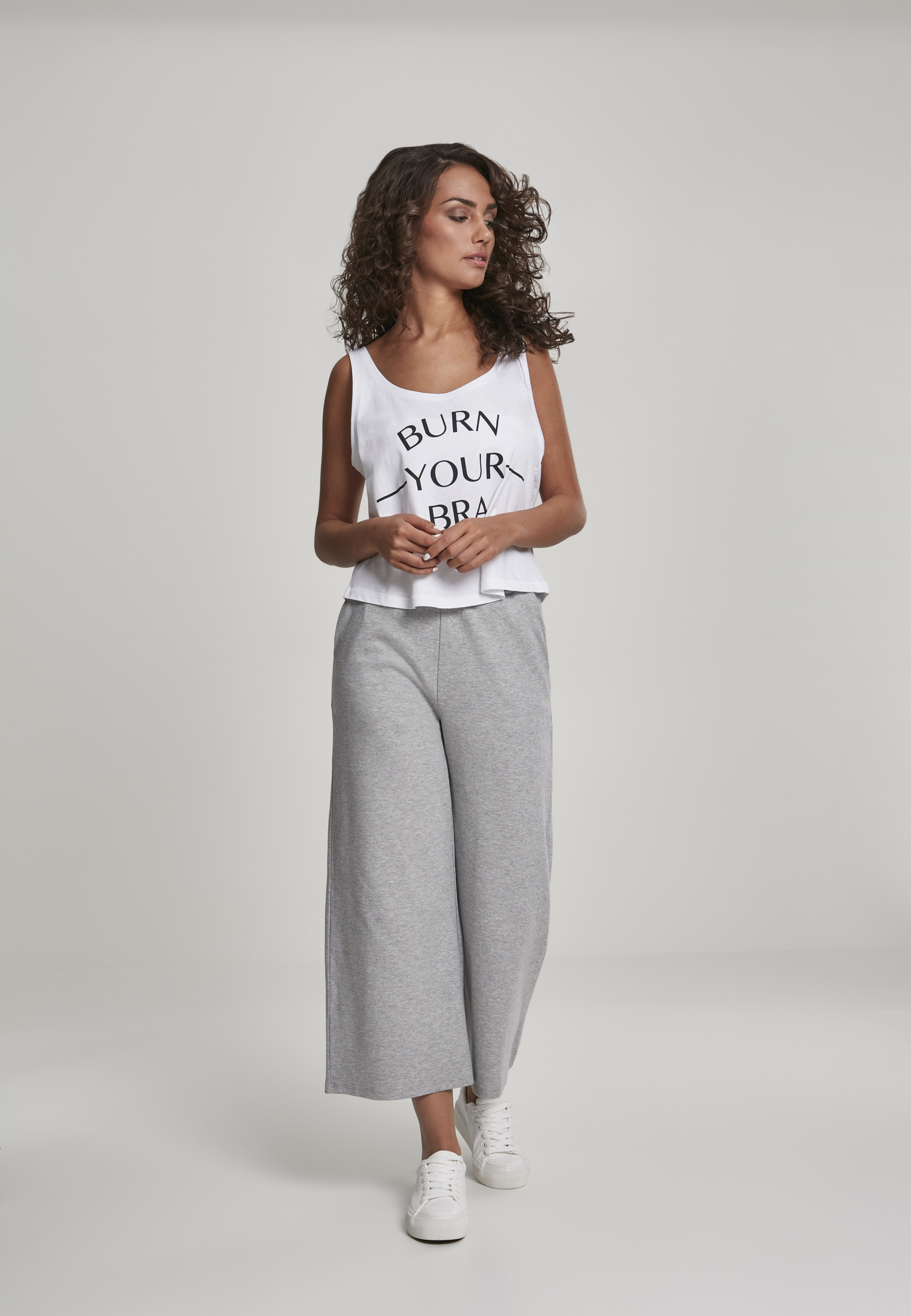 Ladies Burn Your Bra Oversize Tanktop white XS - variant image 5