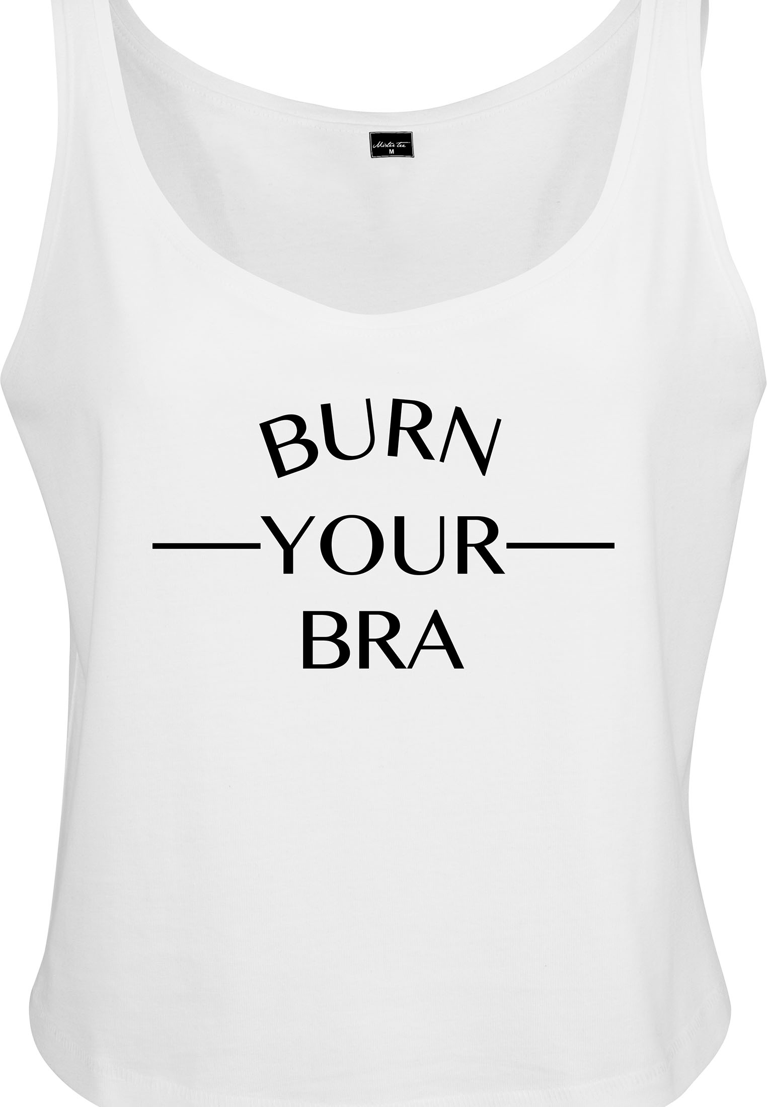 Ladies Burn Your Bra Oversize Tanktop white XS - variant image 6