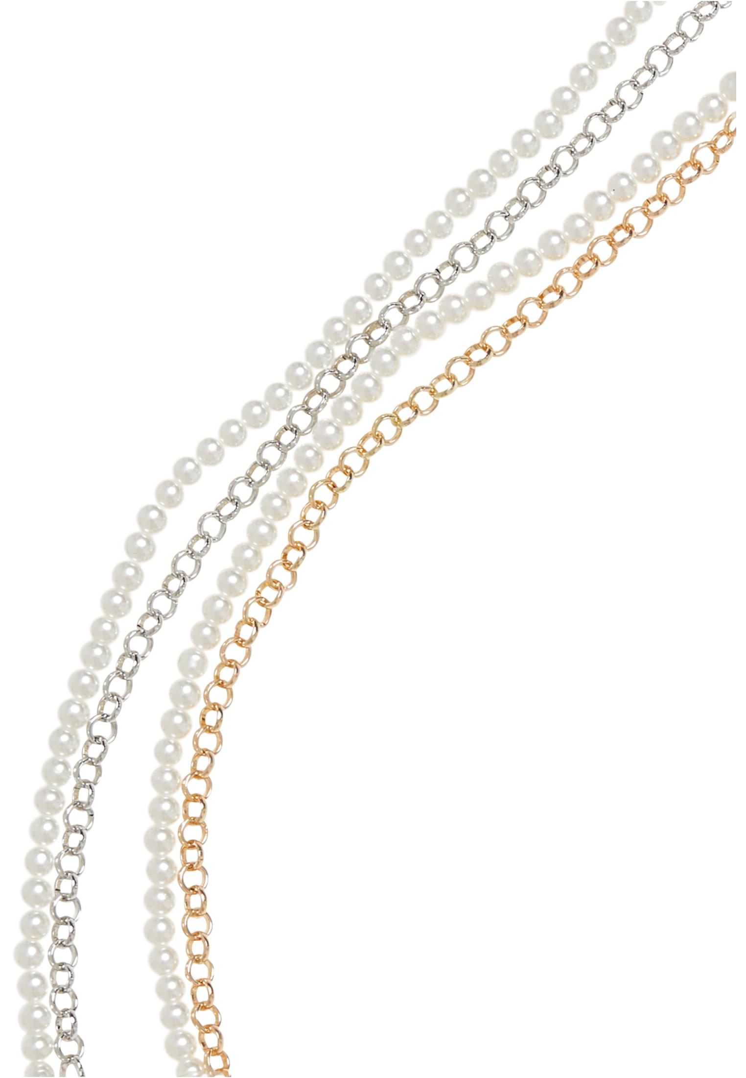 Pearl layering Sunglasses Chain 2-Pack gold/silver one size - variant image 1