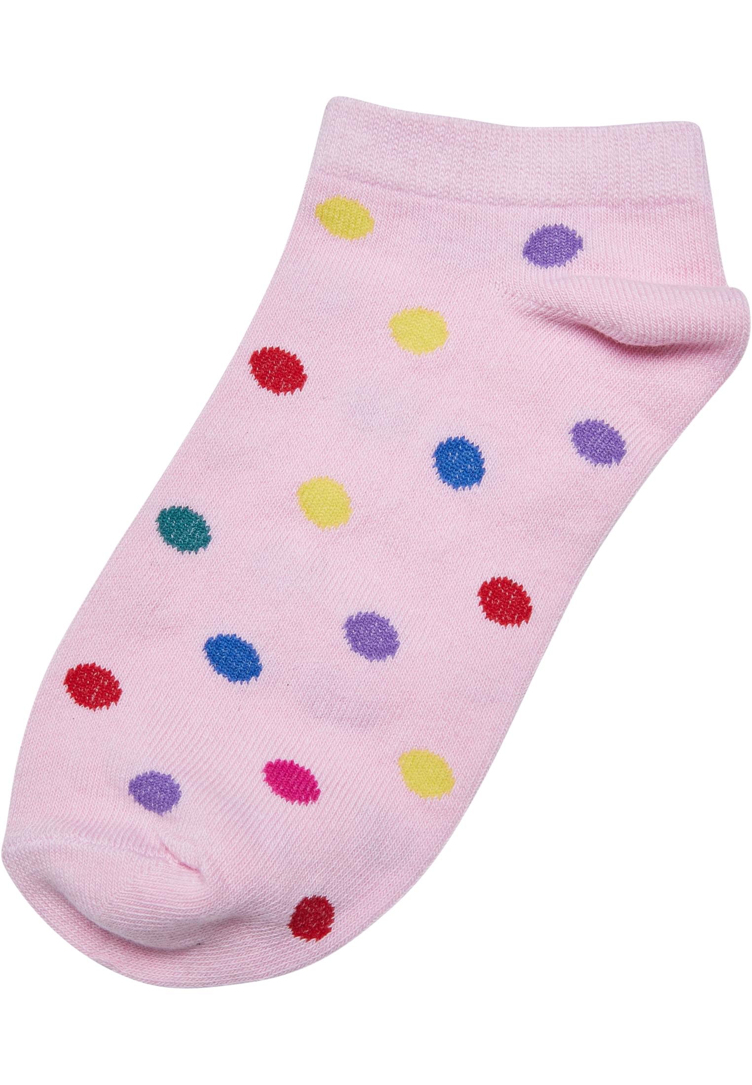 No Show Socks Rainbow Dots 5-Pack bianco/nero/rosa hibiscus 43-46
 - variant image 1