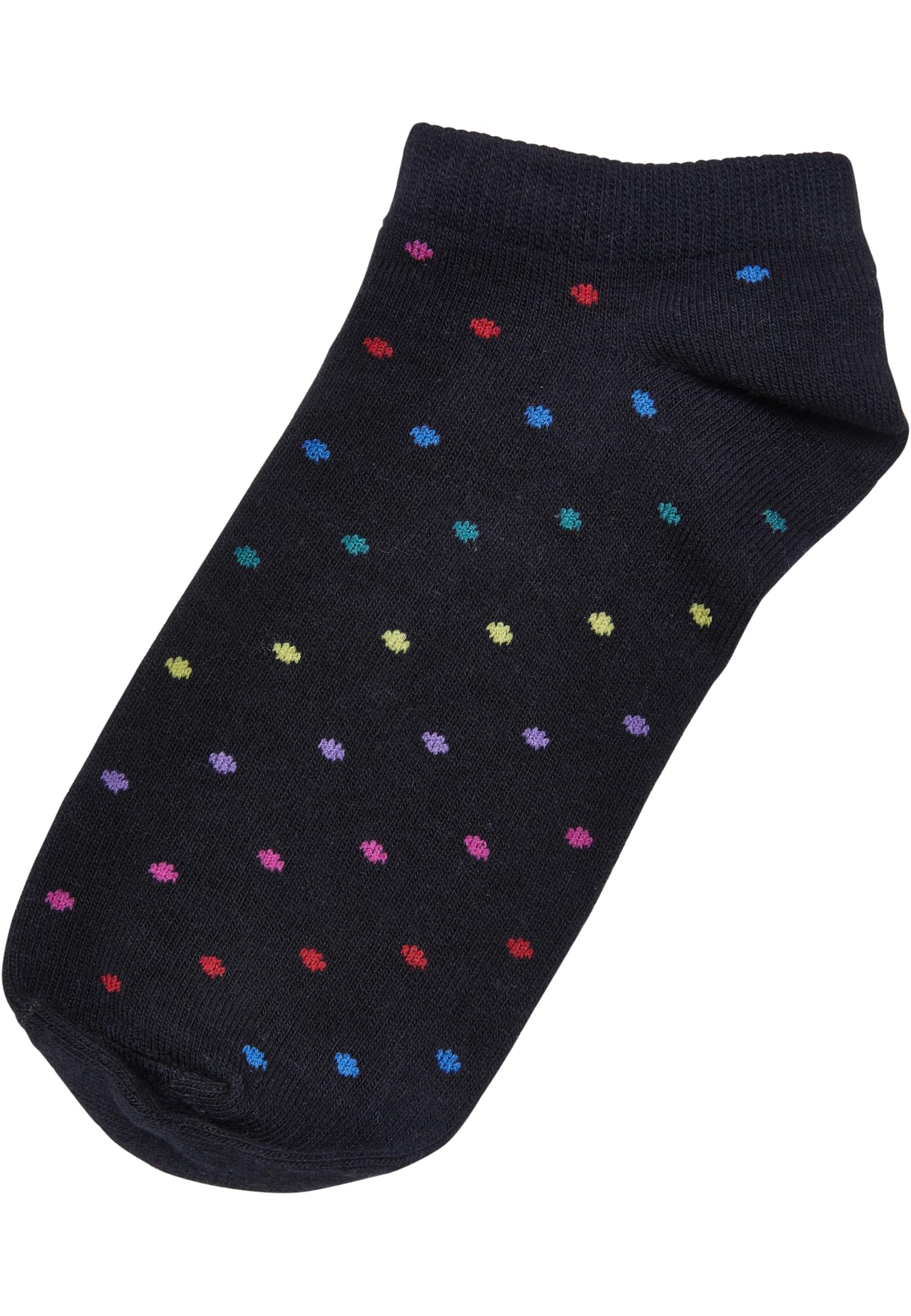 No Show Socks Rainbow Dots 5-Pack bianco/nero/rosa hibiscus 43-46
 - variant image 3