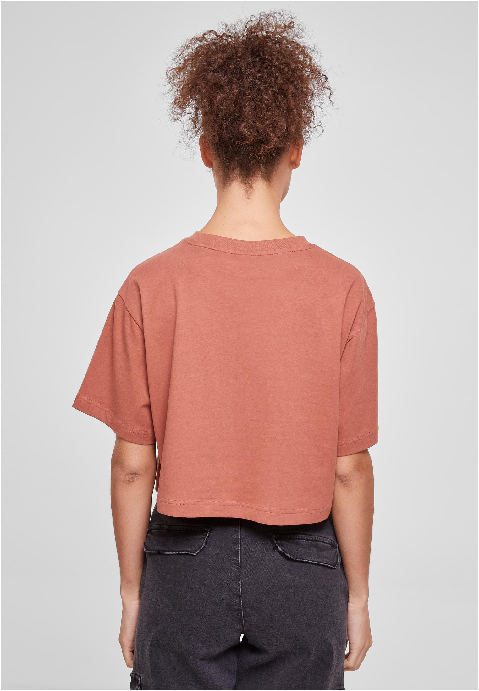 レディース ショート オーバーサイズ Tシャツ テラコッタ 3XL
 - variant image 2