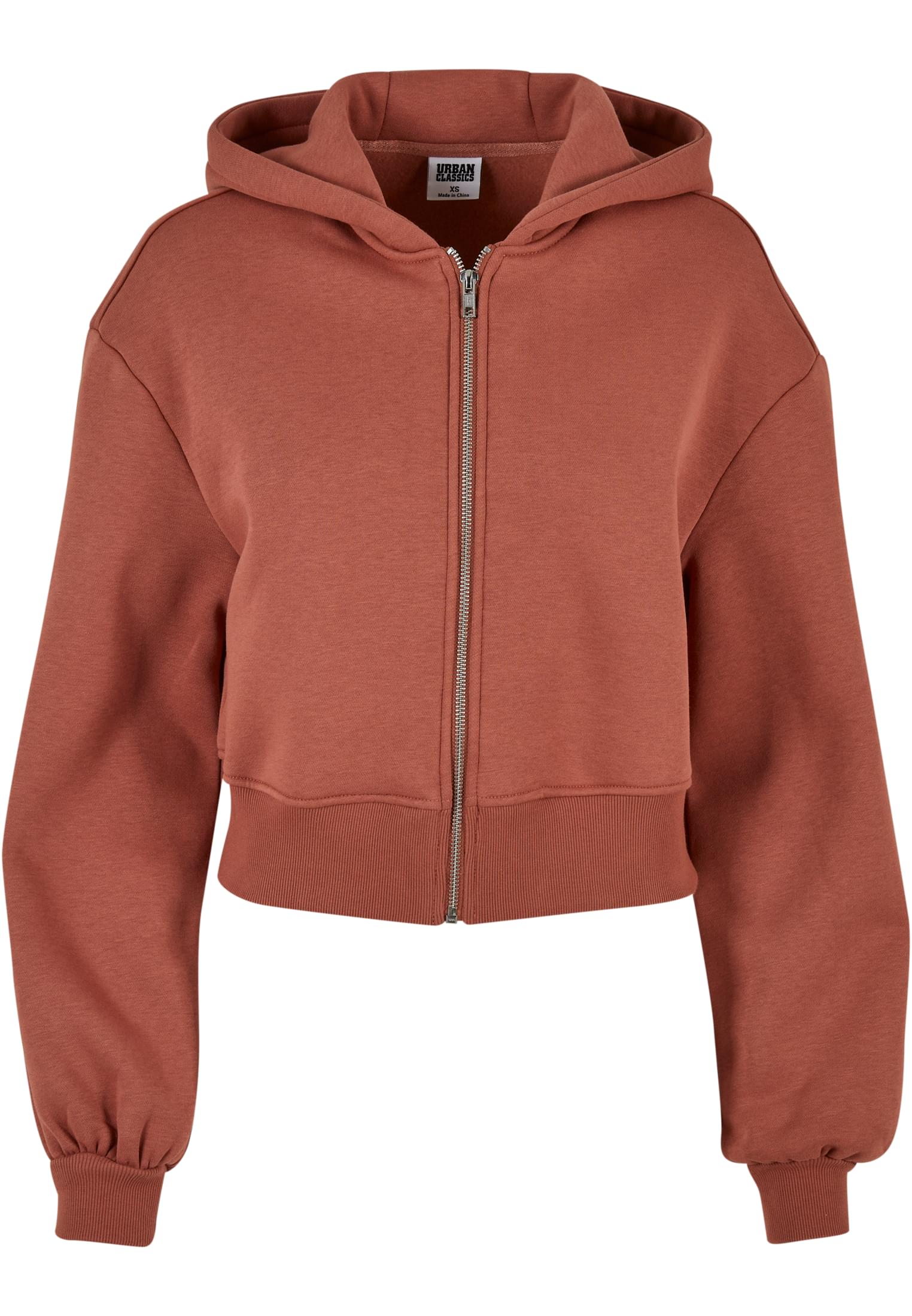 Ladies Short Oversized Zip Jacket terracotta 3XL - variant image 5