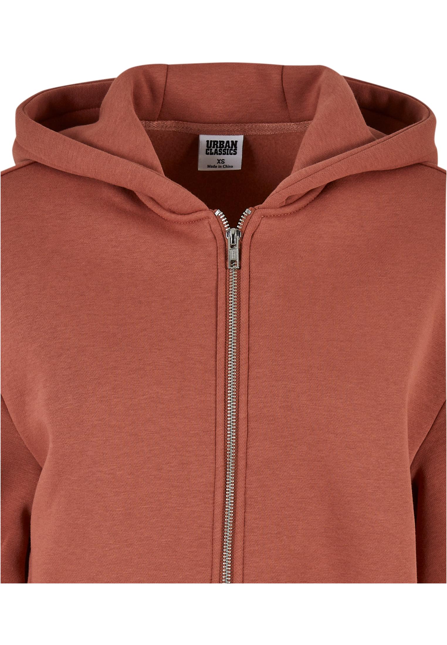 Ladies Short Oversized Zip Jacket terracotta 3XL - variant image 7