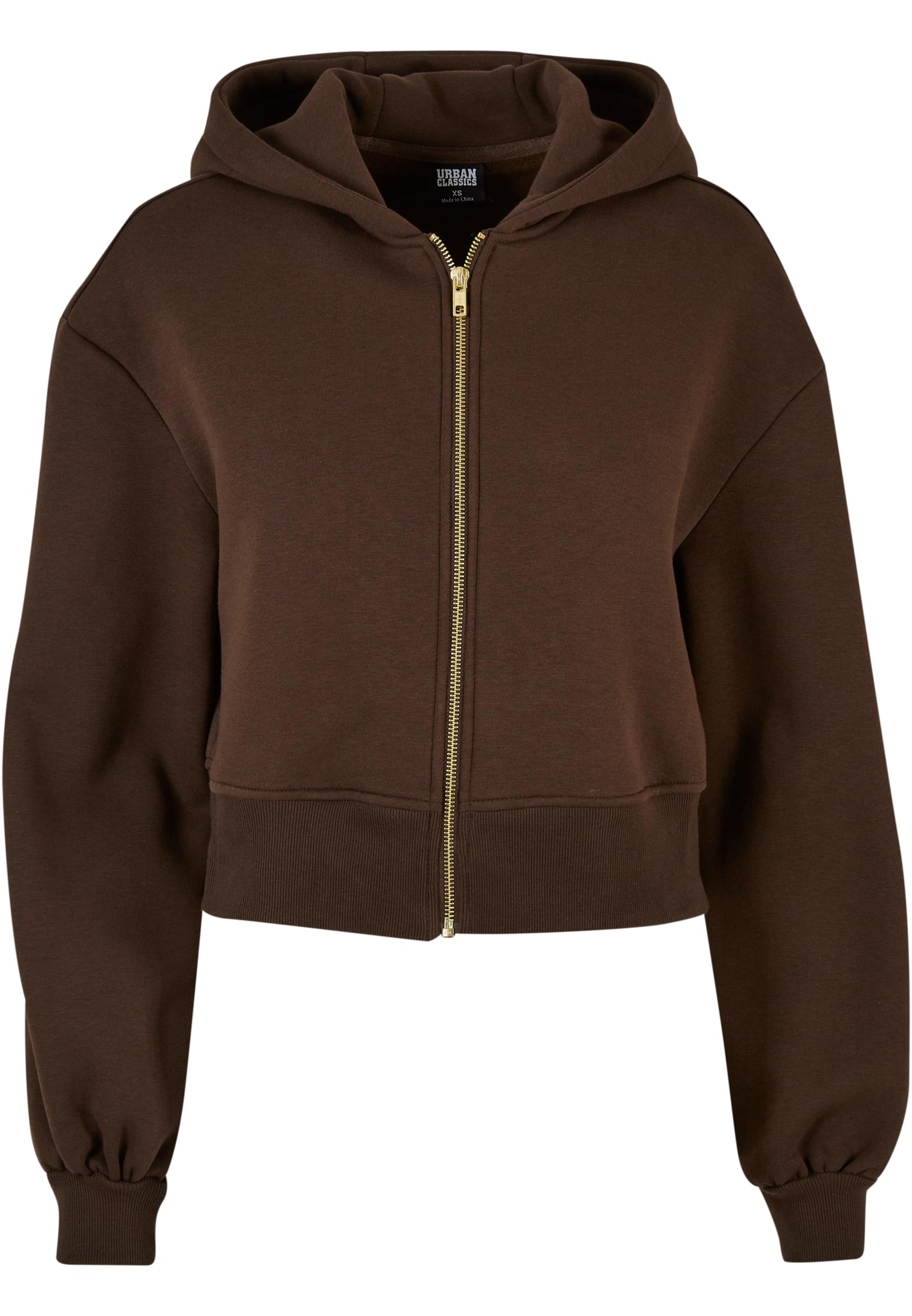 Ladies Short Oversized Zip Jacket brown 3XL - variant image 5