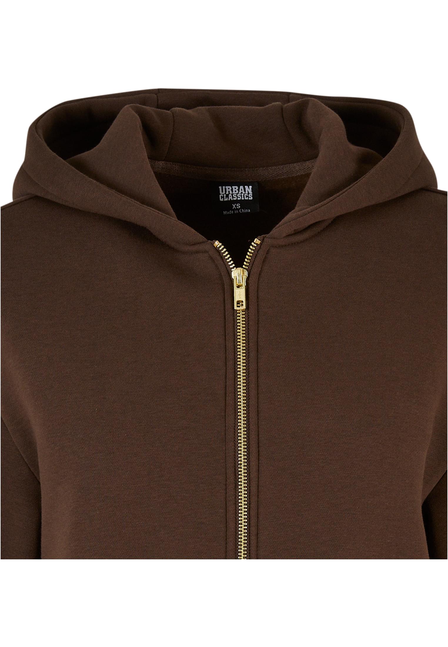 Ladies Short Oversized Zip Jacket brown 3XL - variant image 7
