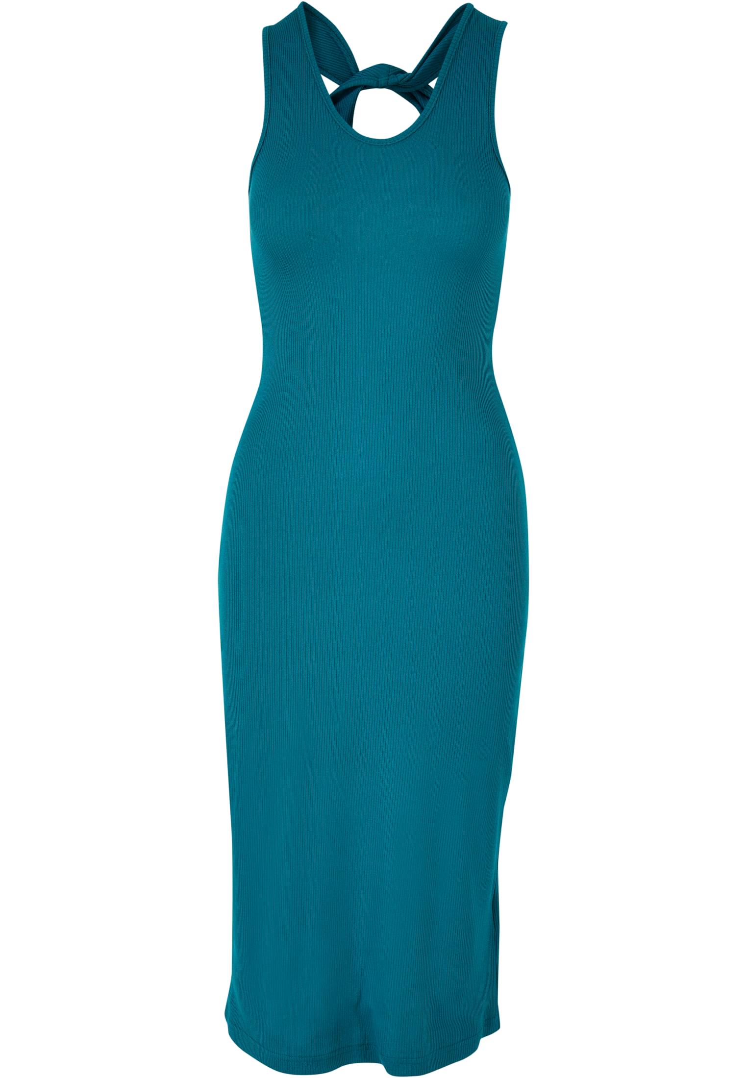 Ladies Midi Sleeveless Rib Dress watergreen 3XL - variant image 5