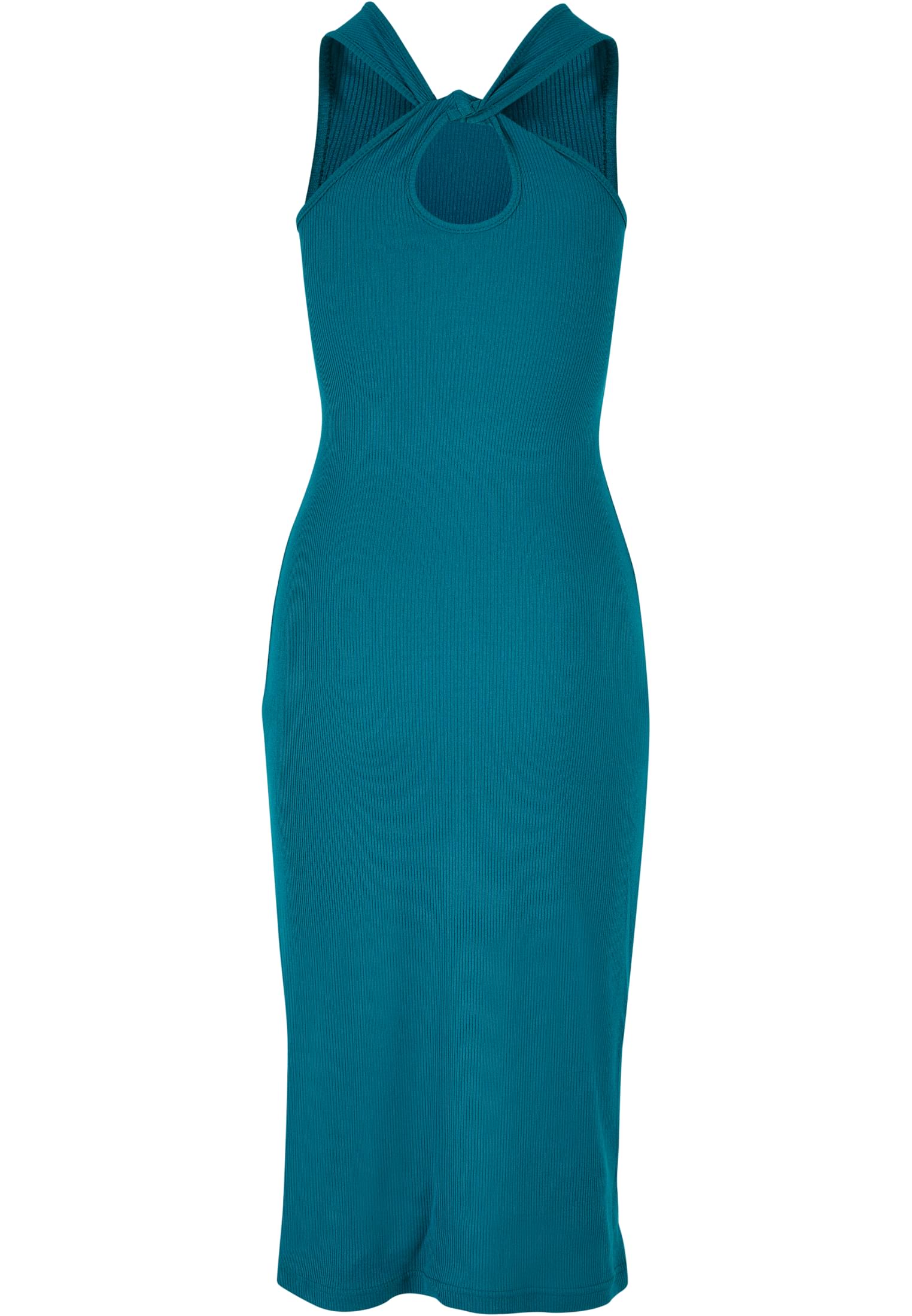 Ladies Midi Sleeveless Rib Dress watergreen 3XL - variant image 6