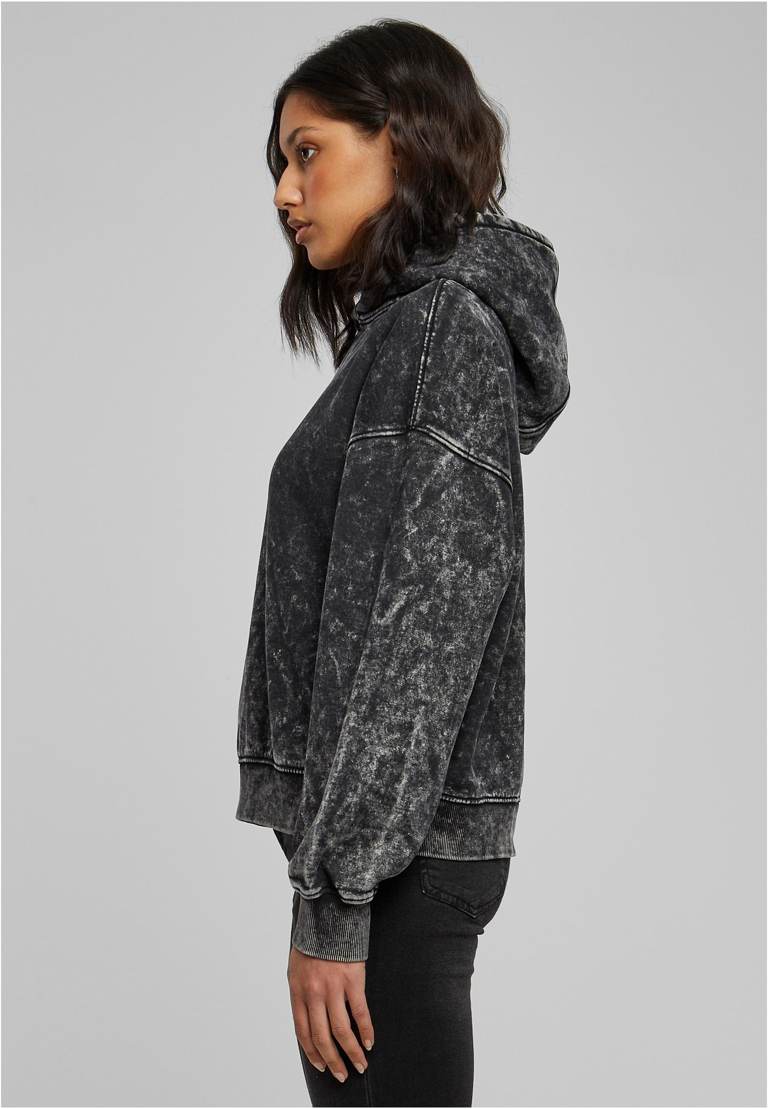 Vêtement ample pour femmes, capuche lavée, noir, 3XL
 - variant image 1