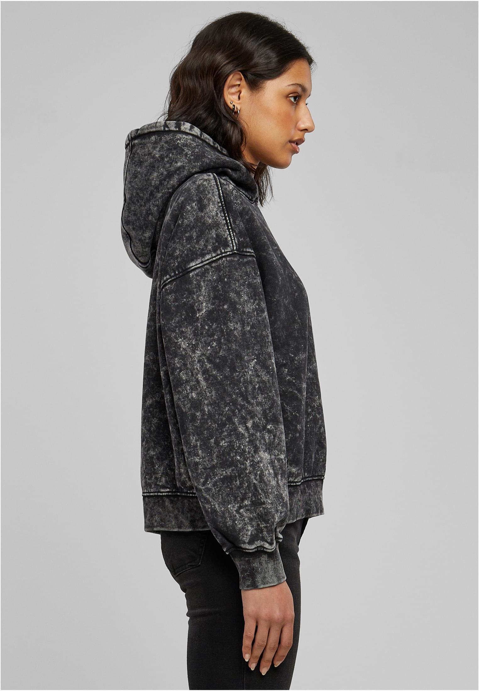 Vêtement ample pour femmes, capuche lavée, noir, 3XL
 - variant image 3