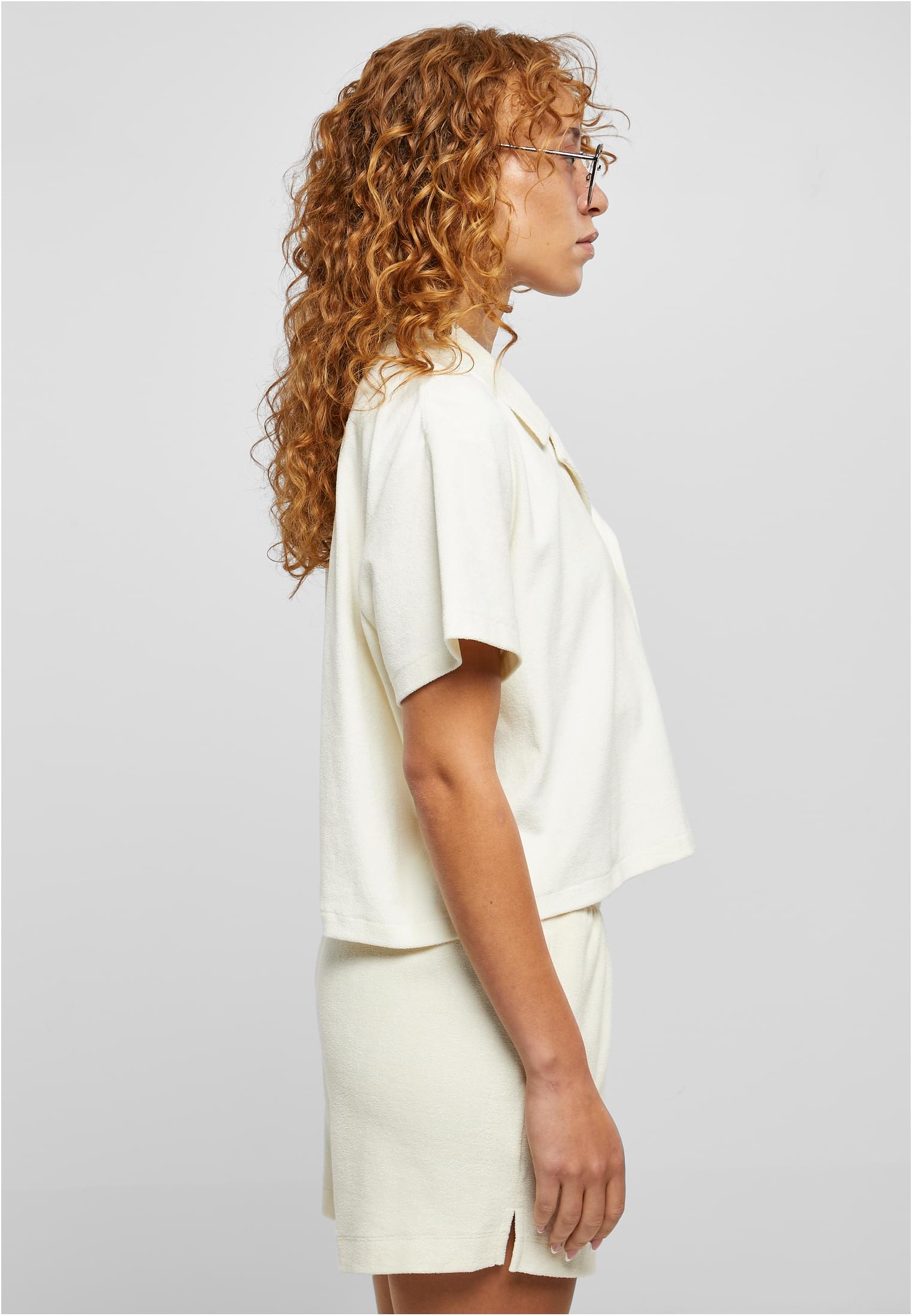 Ladies Towel Resort Shirt palewhite 3XL - variant image 3