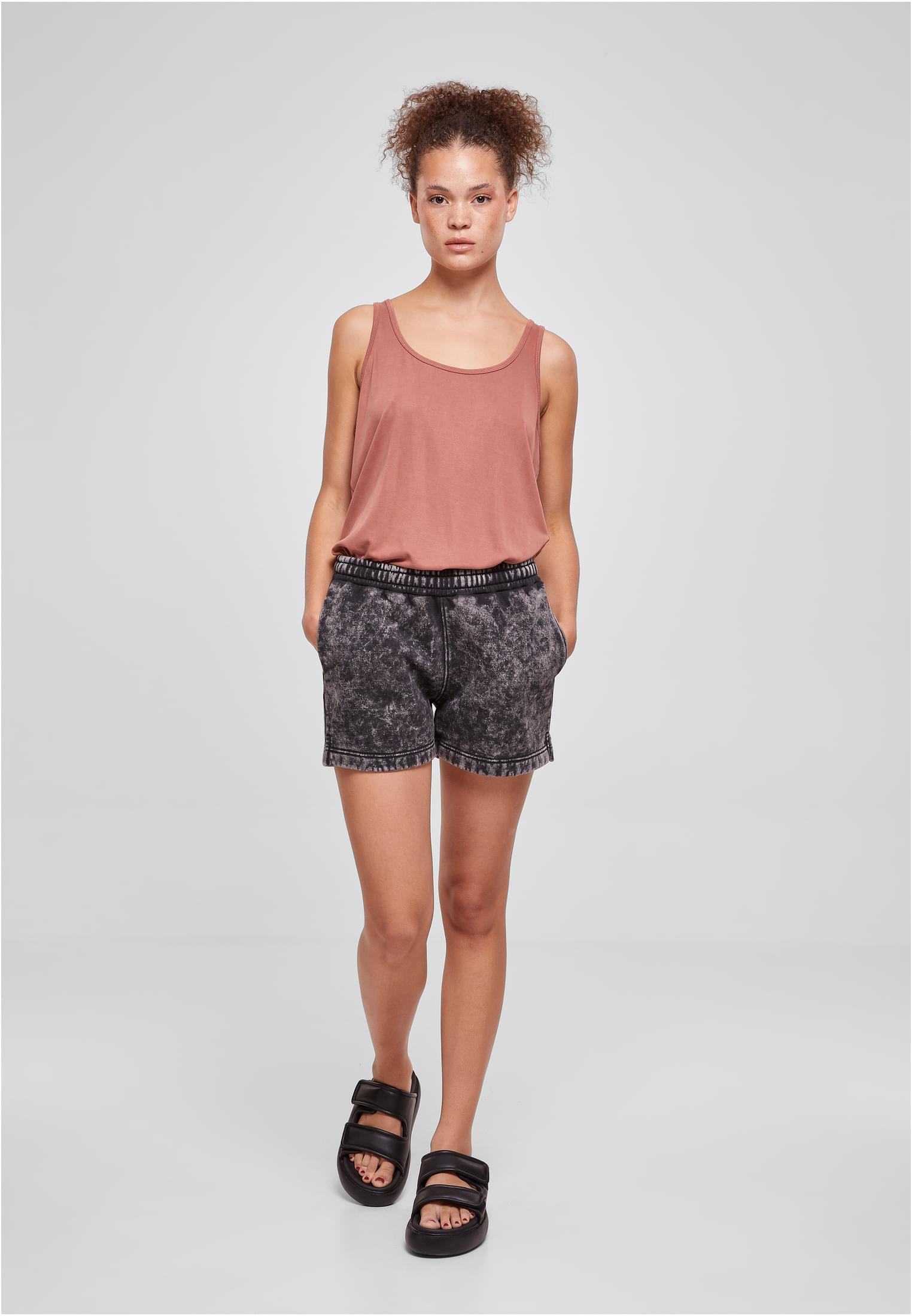 Ladies Towel Washed Sweat Shorts black 3XL - variant image 4