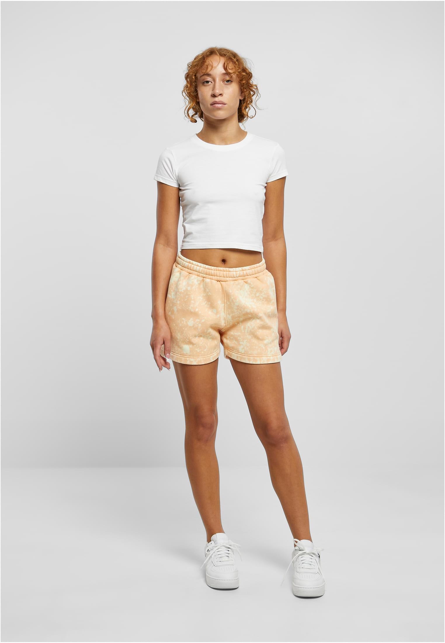 Ladies Towel Washed Sweat Shorts paleorange 3XL - variant image 4