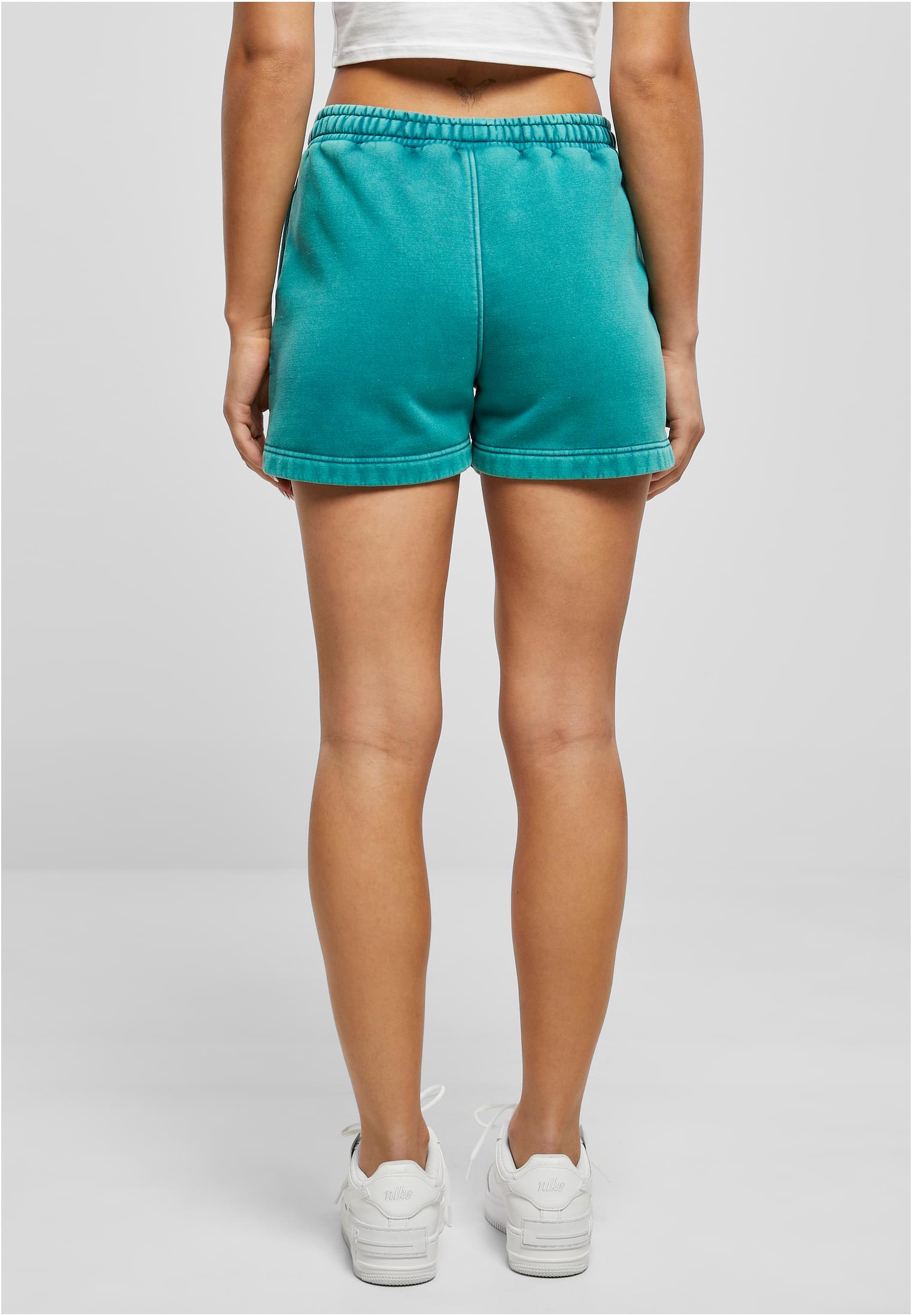 Ladies Stone Washed Shorts watergreen 3XL - variant image 2