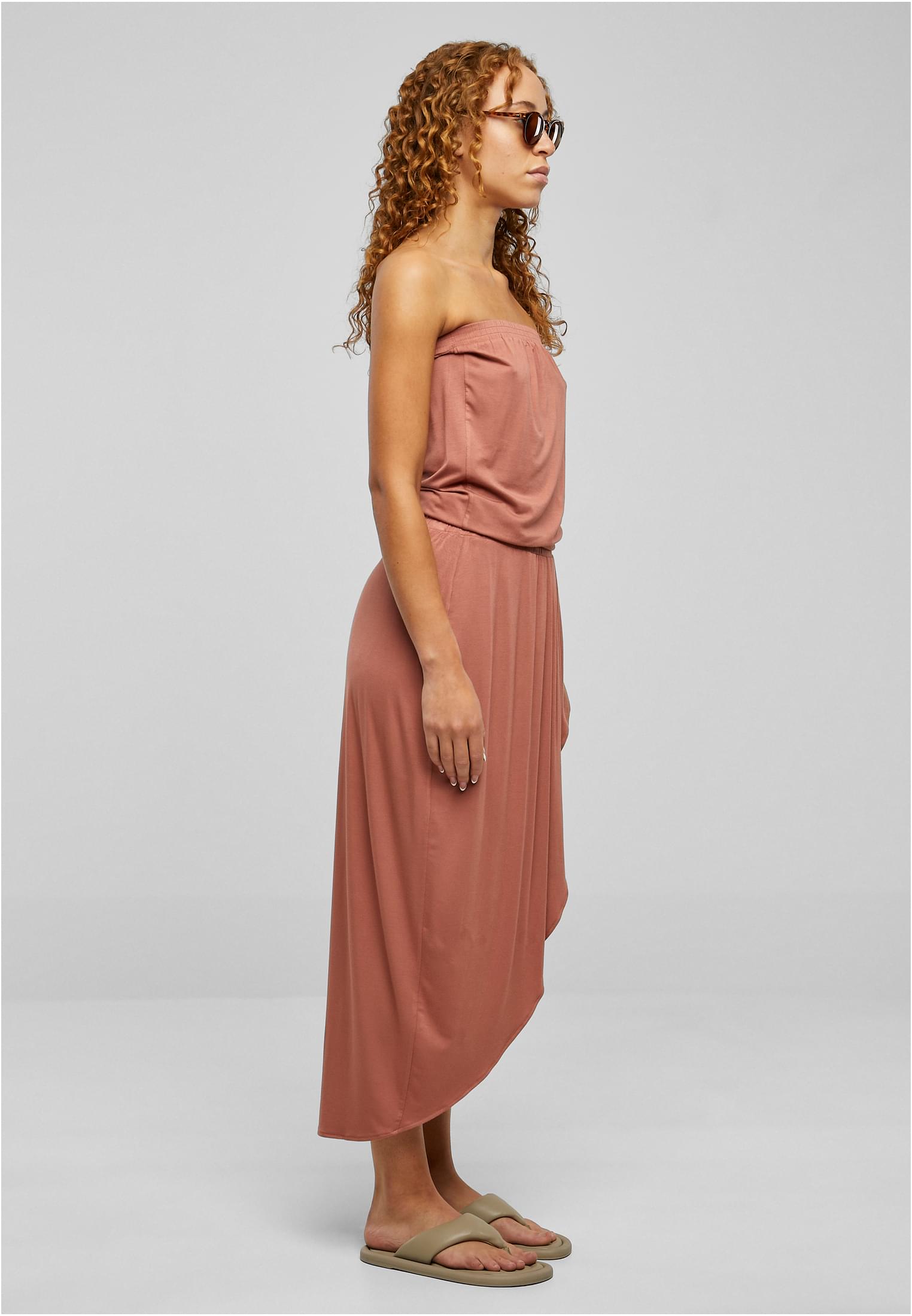 Ladies Viscose Bandeau Dress terracotta 3XL - variant image 3
