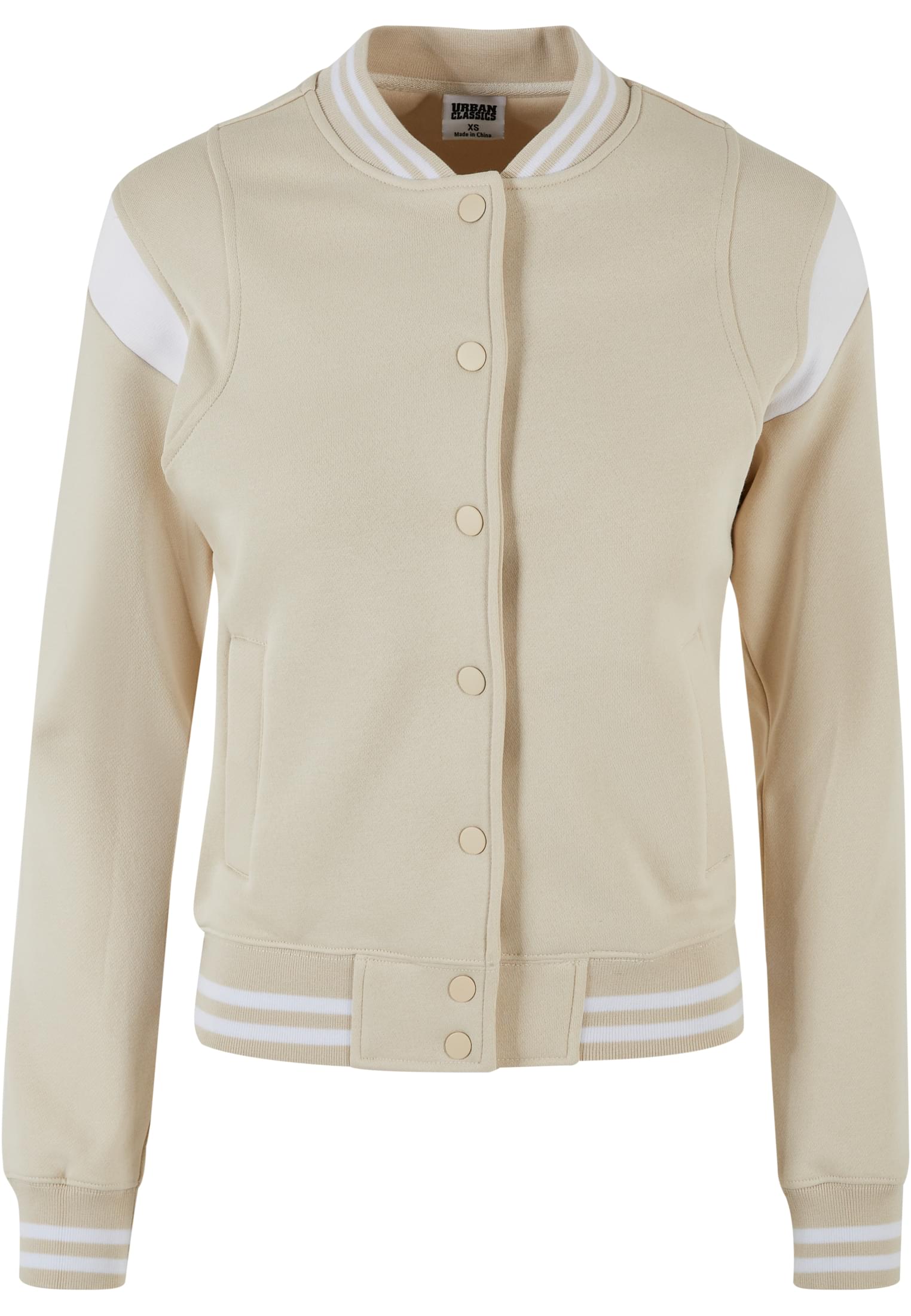 Ladies Inset College Sweat Jacket softseagrass/white 3XL - variant image 5