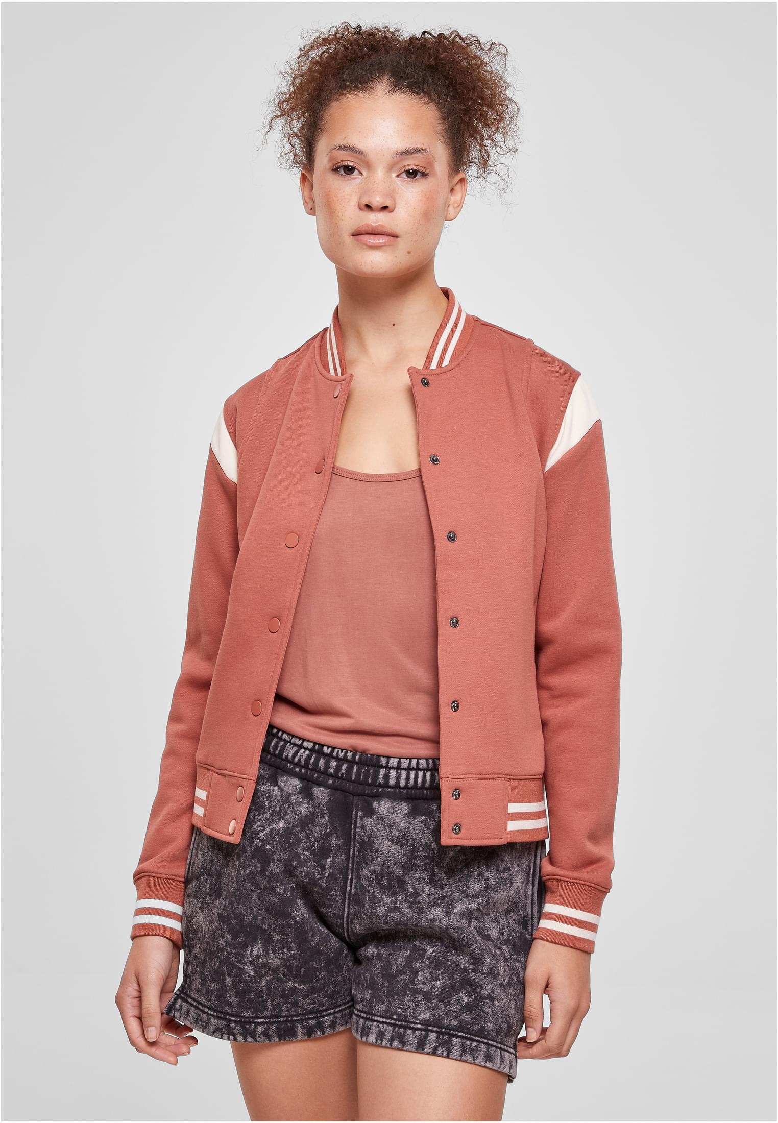 Ladies Inset College Sweat Jacket terracotta/whitesand 3XL - alternate variant 6