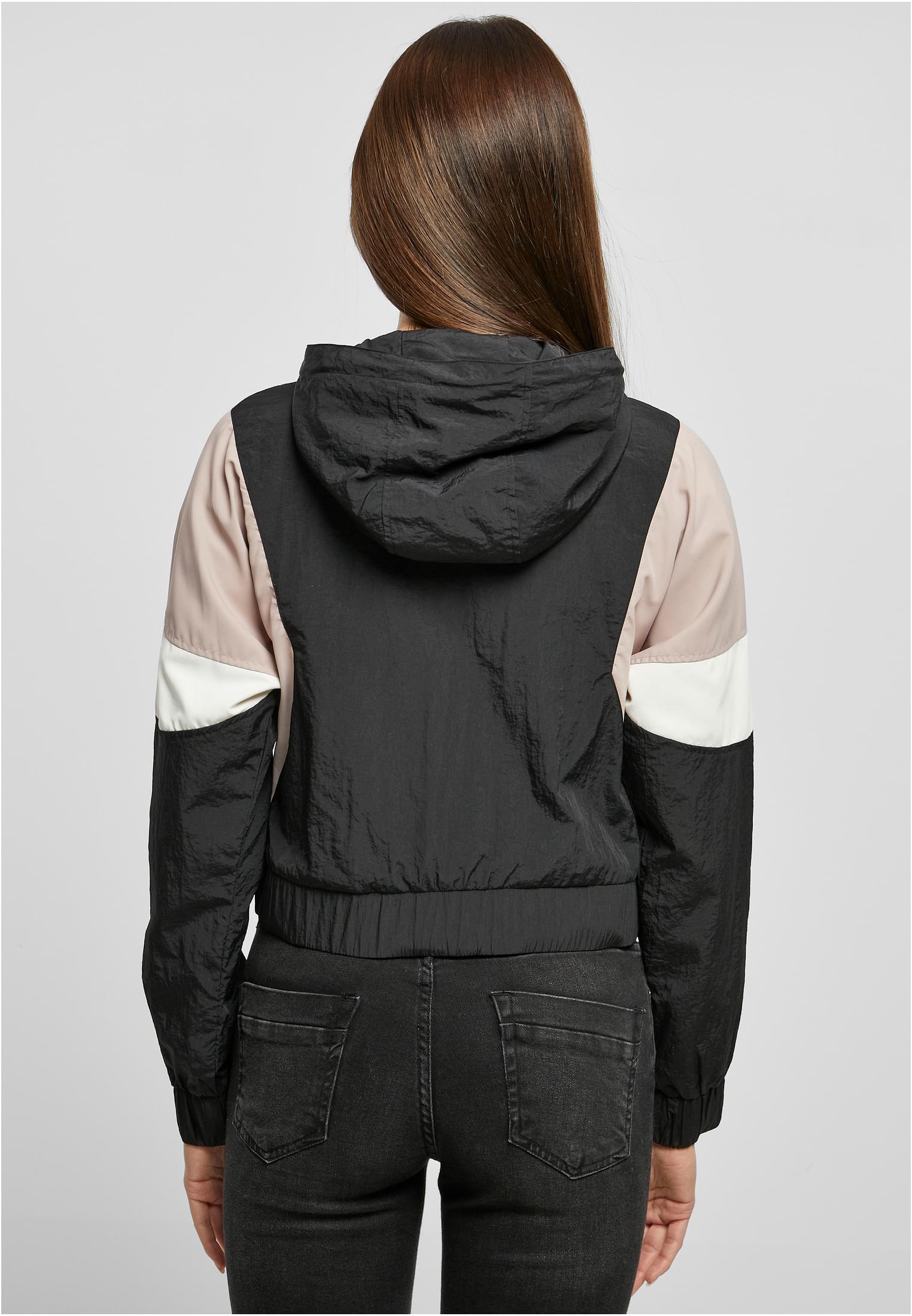 Ladies Short 3-Tone Crinkle Jacket black/duskrose/whitesand 3XL - variant image 2