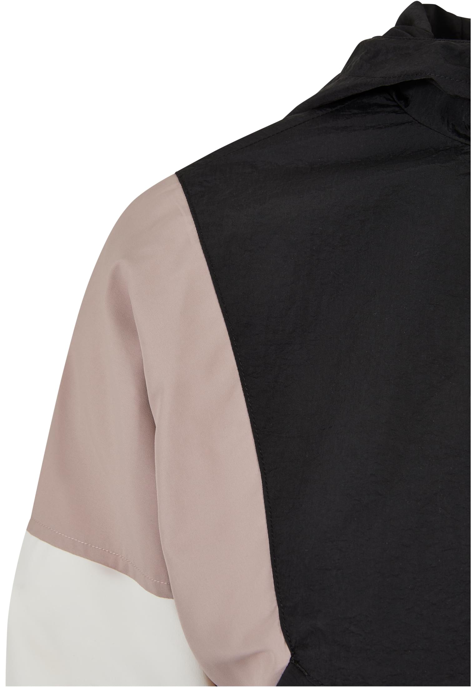 Ladies Short 3-Tone Crinkle Jacket black/duskrose/whitesand 3XL - variant image 8