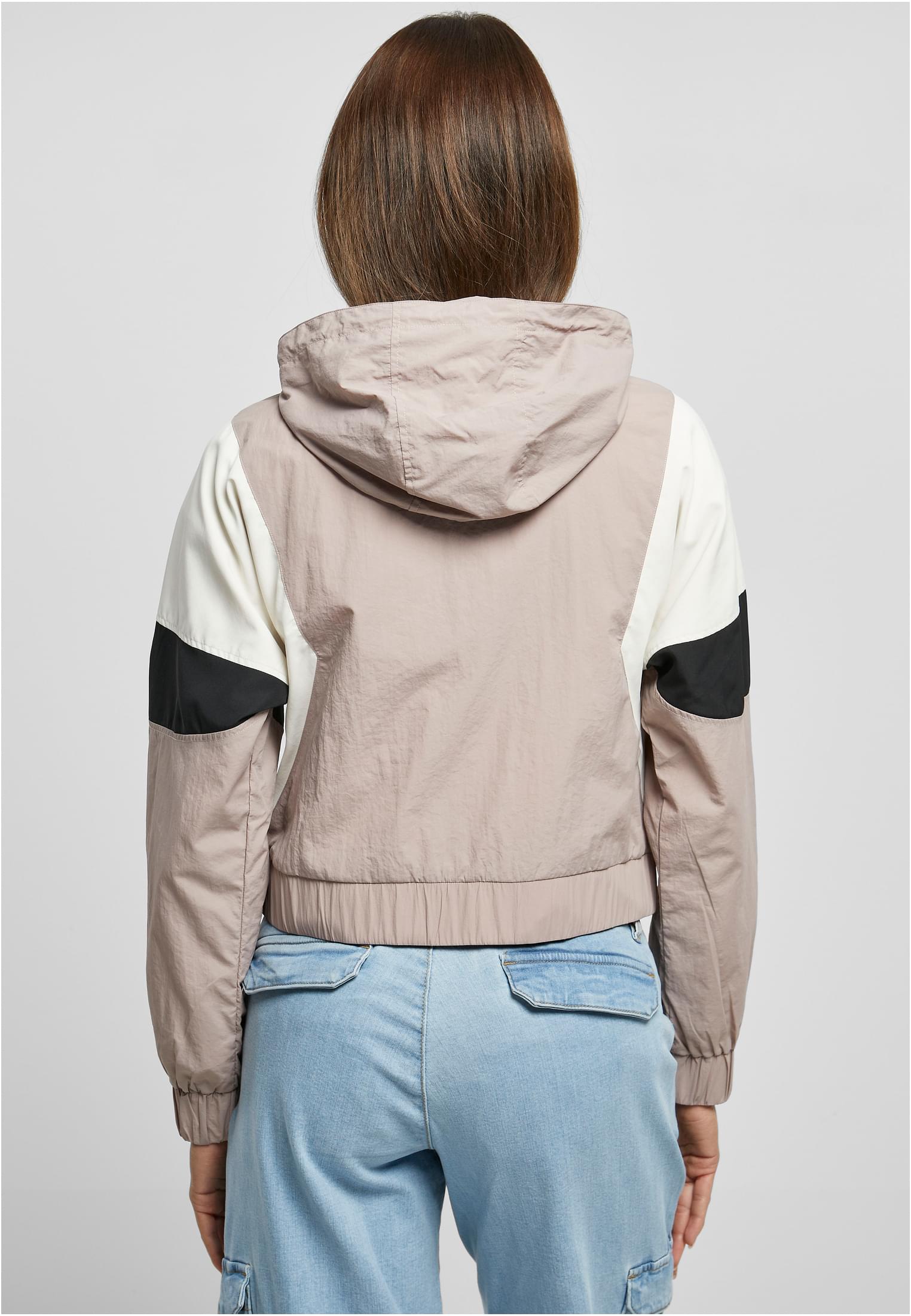 Ladies Short 3-Tone Crinkle Jacket duskrose/whitesand/black 3XL - variant image 2