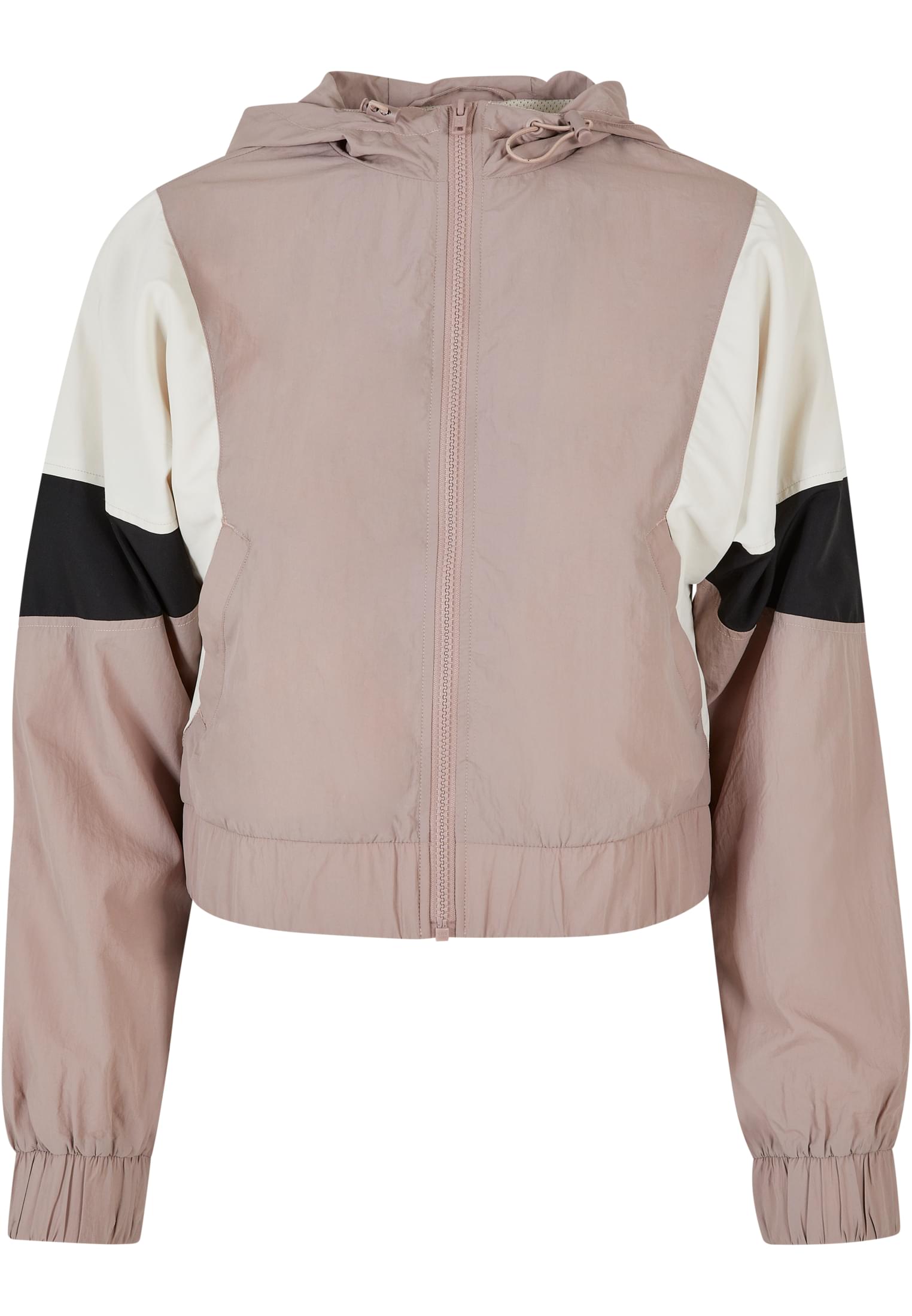 Ladies Short 3-Tone Crinkle Jacket duskrose/whitesand/black 3XL - variant image 5