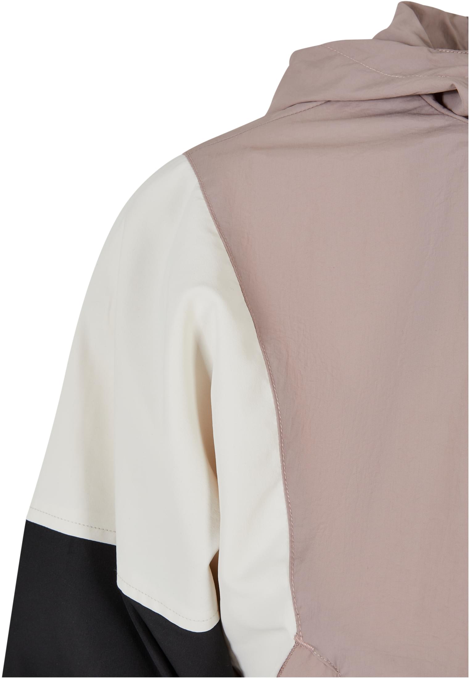 Ladies Short 3-Tone Crinkle Jacket duskrose/whitesand/black 3XL - variant image 8