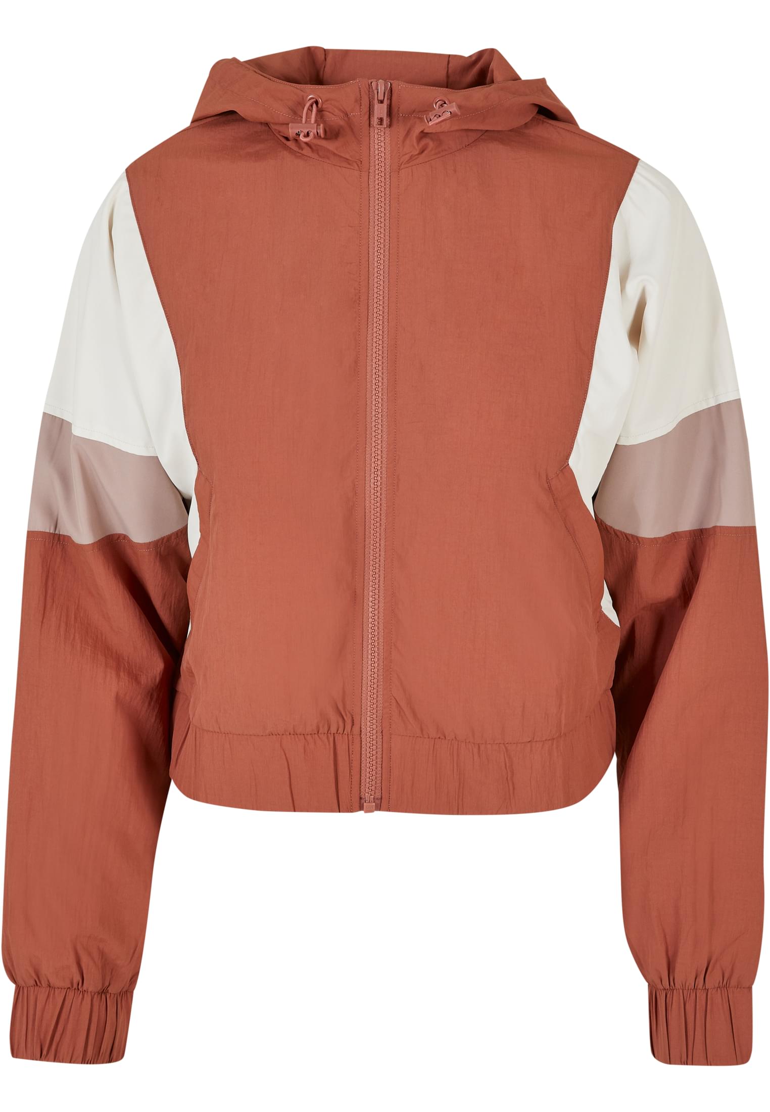 Ladies Short 3-Tone Crinkle Jacket terracotta/whitesand/duskrose 3XL - variant image 5