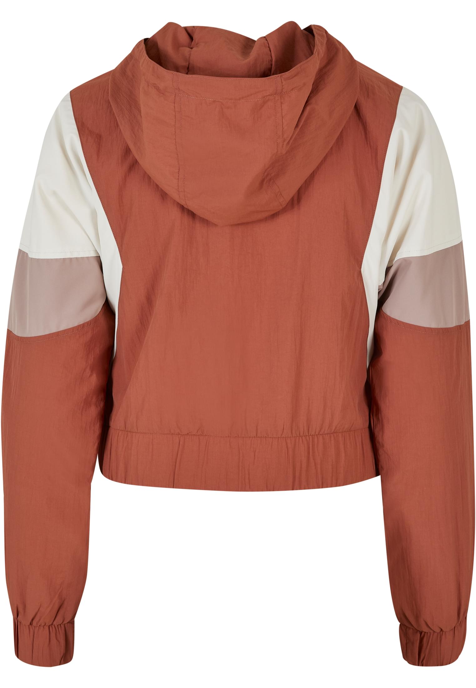 Ladies Short 3-Tone Crinkle Jacket terracotta/whitesand/duskrose 3XL - variant image 6