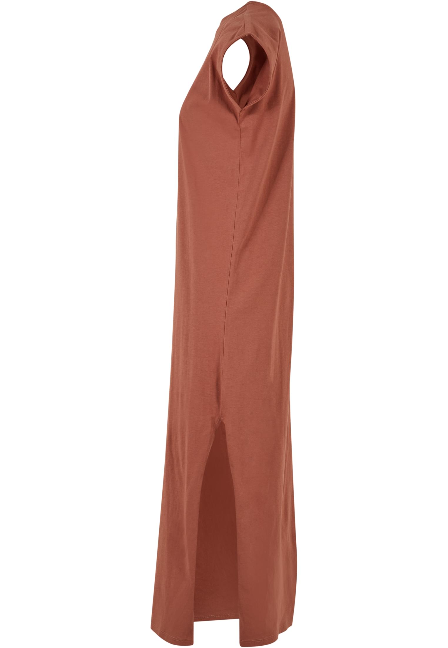 Ladies Long Extended Shoulder Dress terracotta 3XL - variant image 1