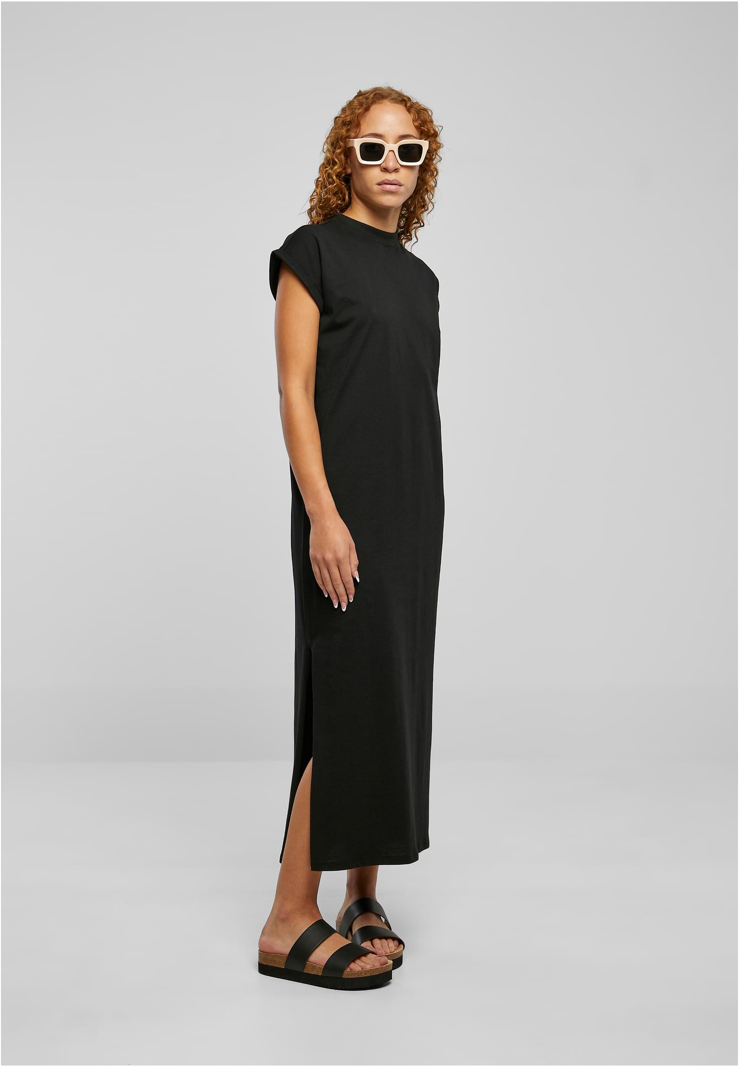 Ladies Long Extended Shoulder Dress black 3XL - variant image 4