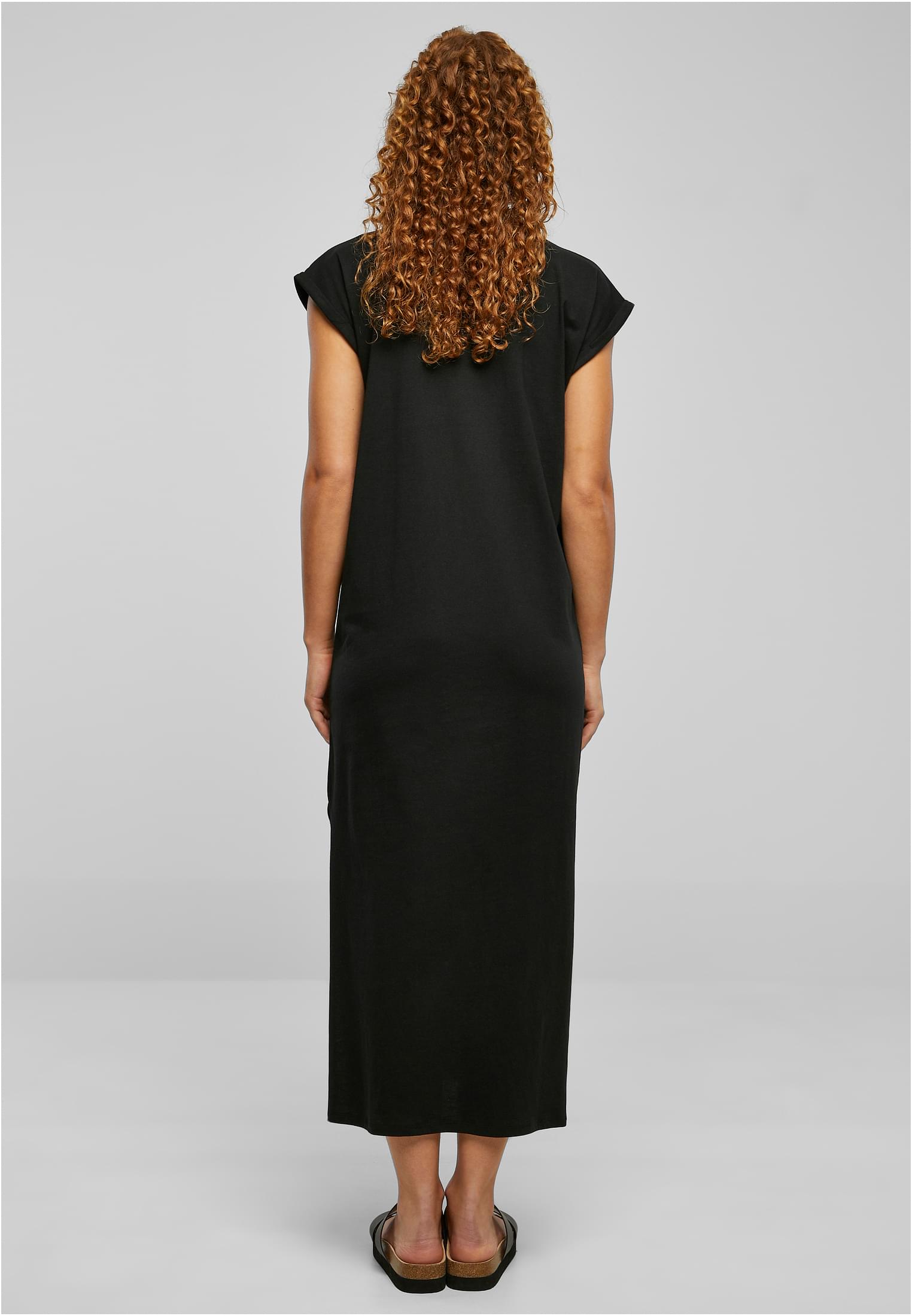 Ladies Long Extended Shoulder Dress black 3XL - variant image 2
