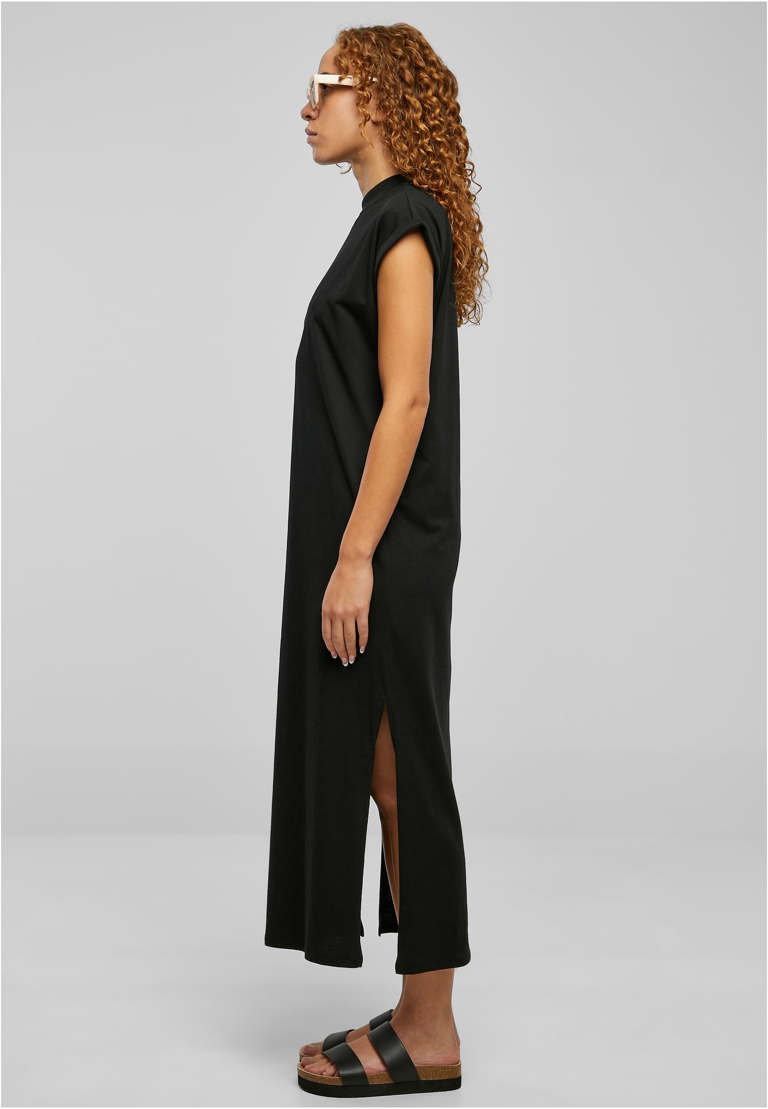 Ladies Long Extended Shoulder Dress black 3XL - variant image 1