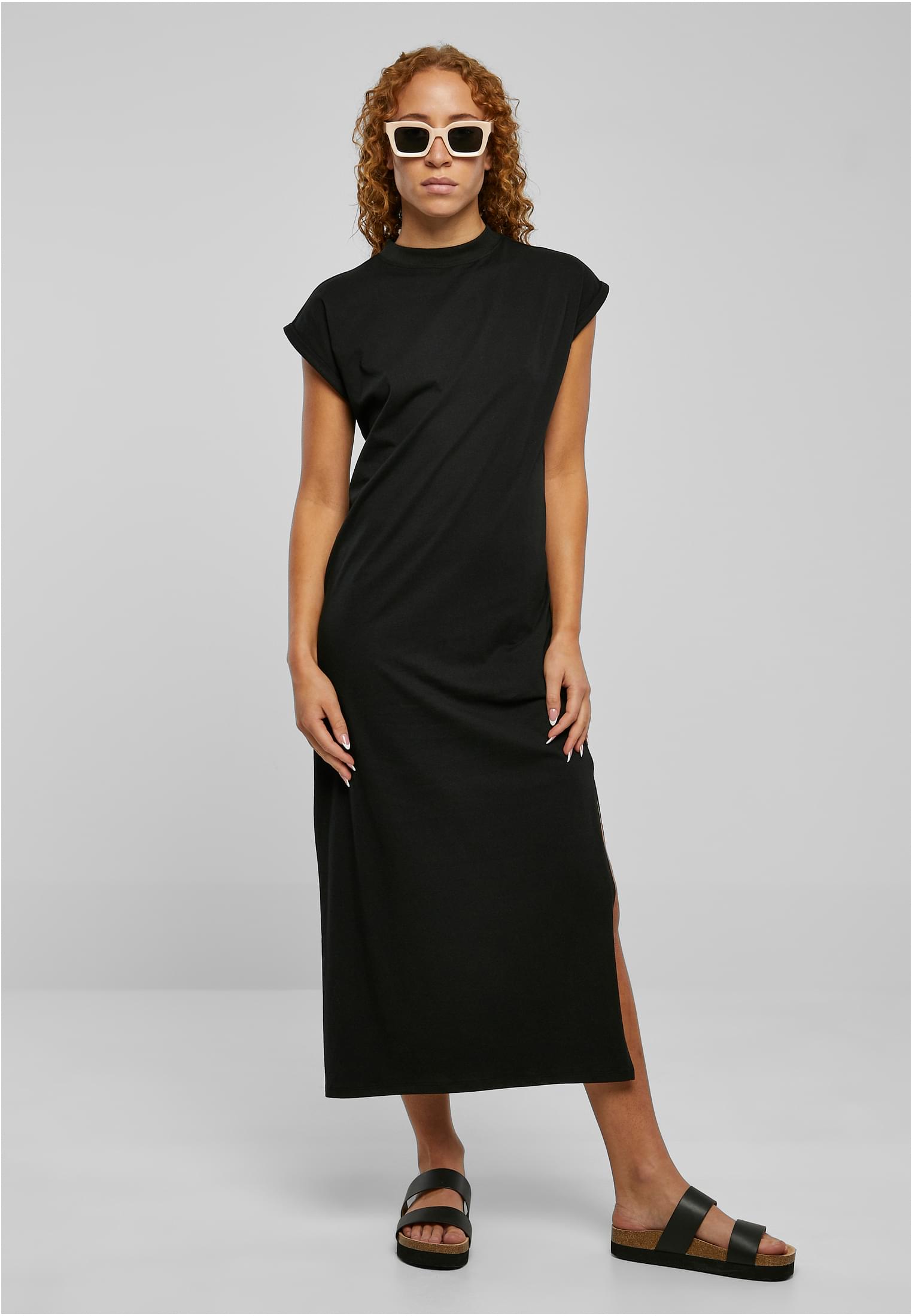 Ladies Long Extended Shoulder Dress black 3XL - alternate variant 1