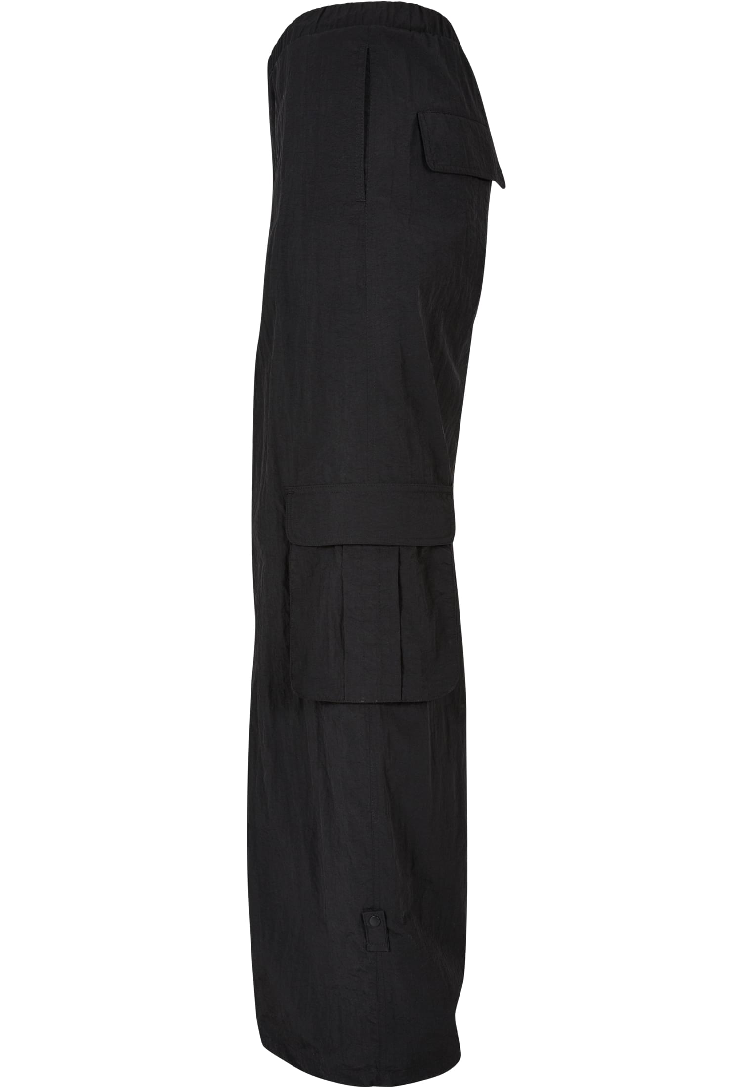 Mujeres pantalones de nailon arrugado anchos negros 3XL
 - variant image 6