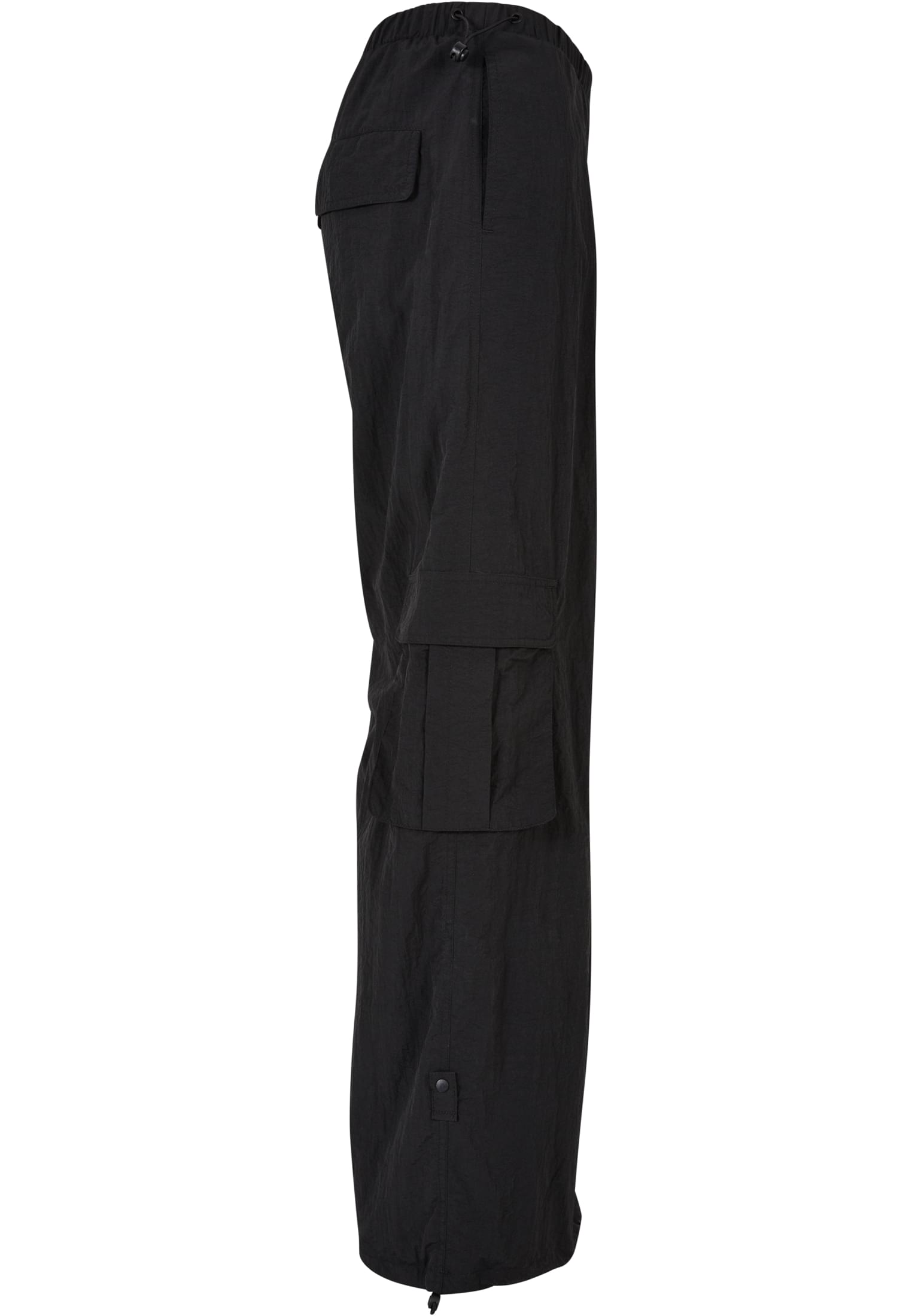 Mujeres pantalones de nailon arrugado anchos negros 3XL
 - variant image 8
