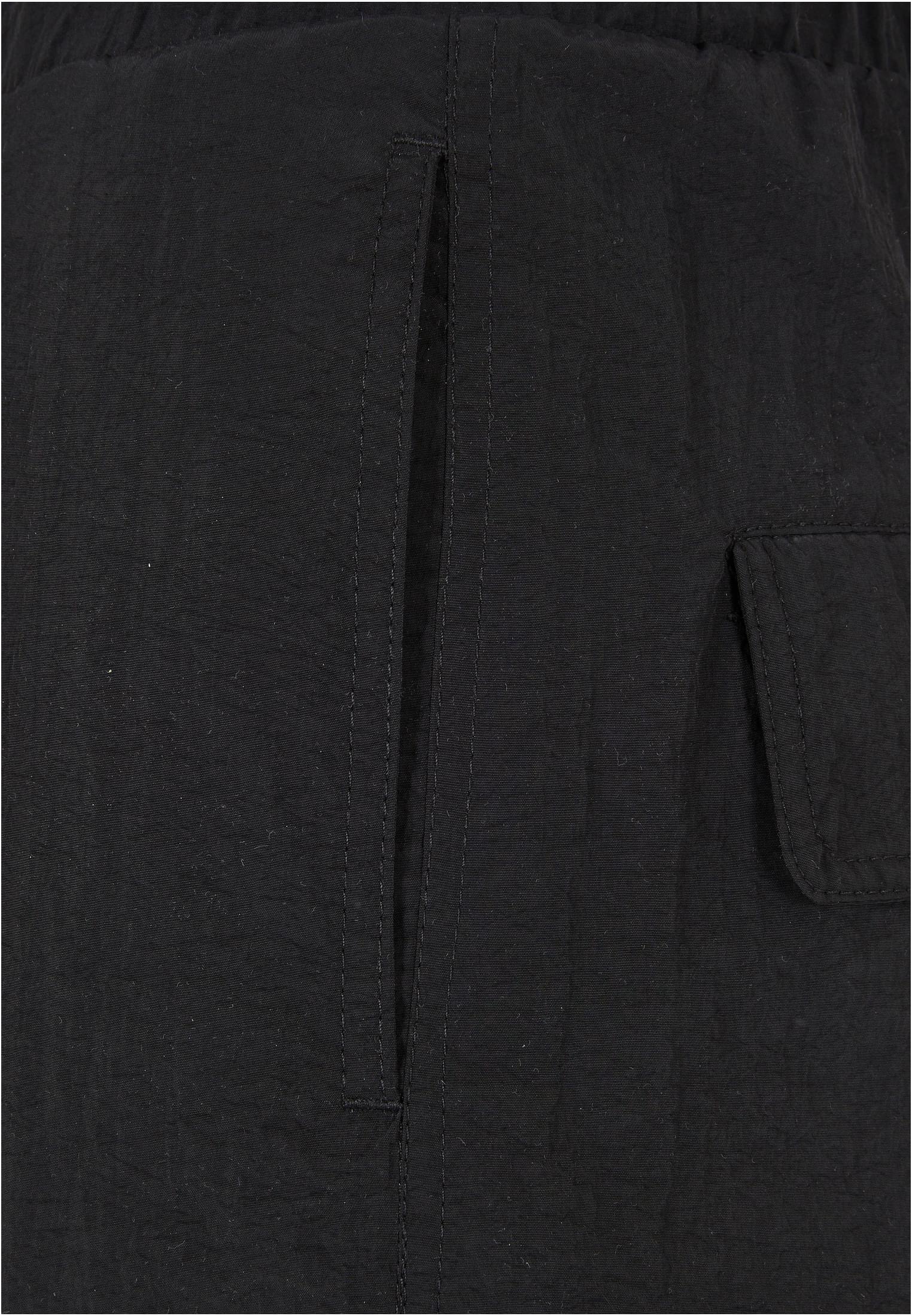 Mujeres pantalones de nailon arrugado anchos negros 3XL
 - variant image 9